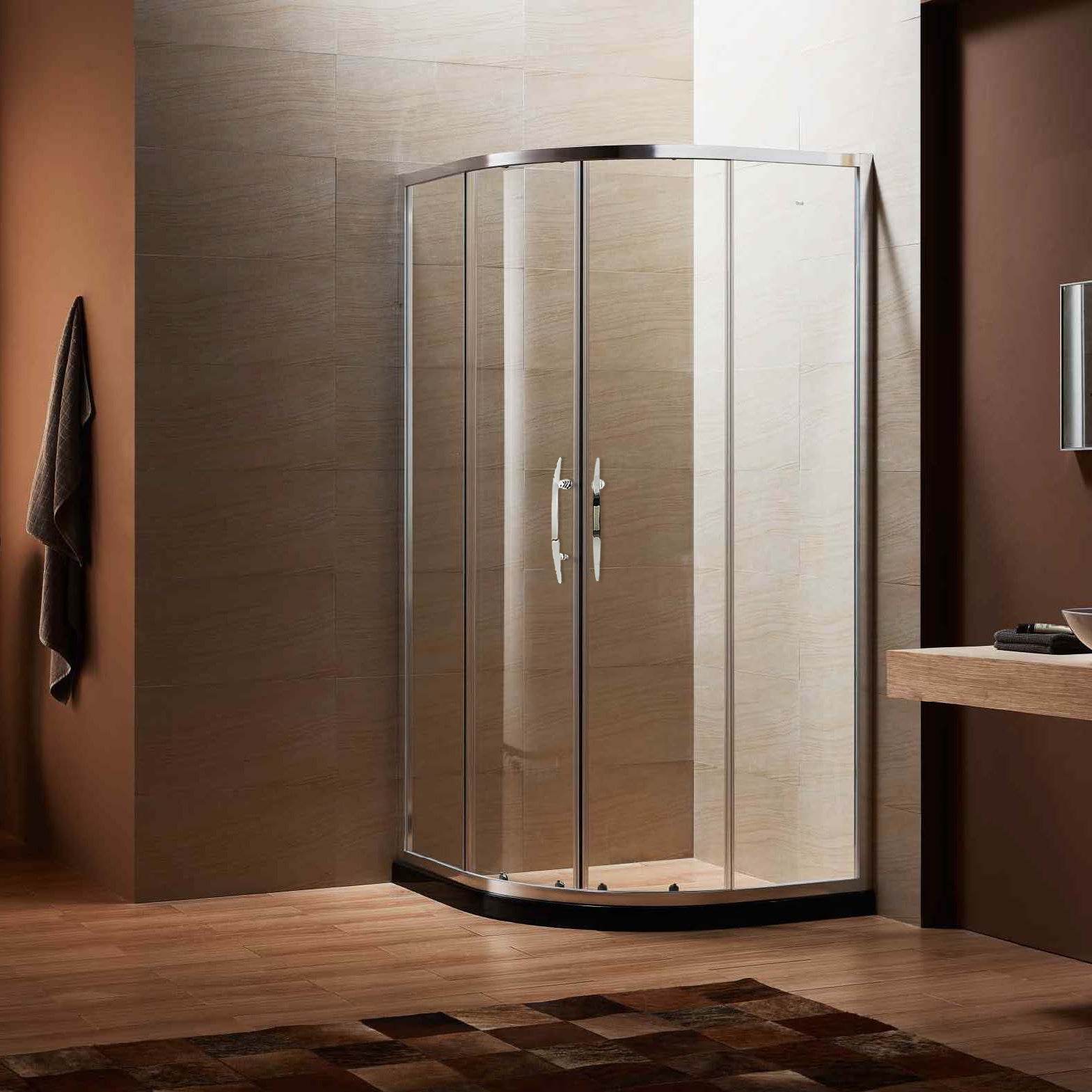 Dreamwerks 36 in. W x 79 in. H Framed Sliding Shower Enclosure - Available in Clear or Frosted Glass - Dreamwerks