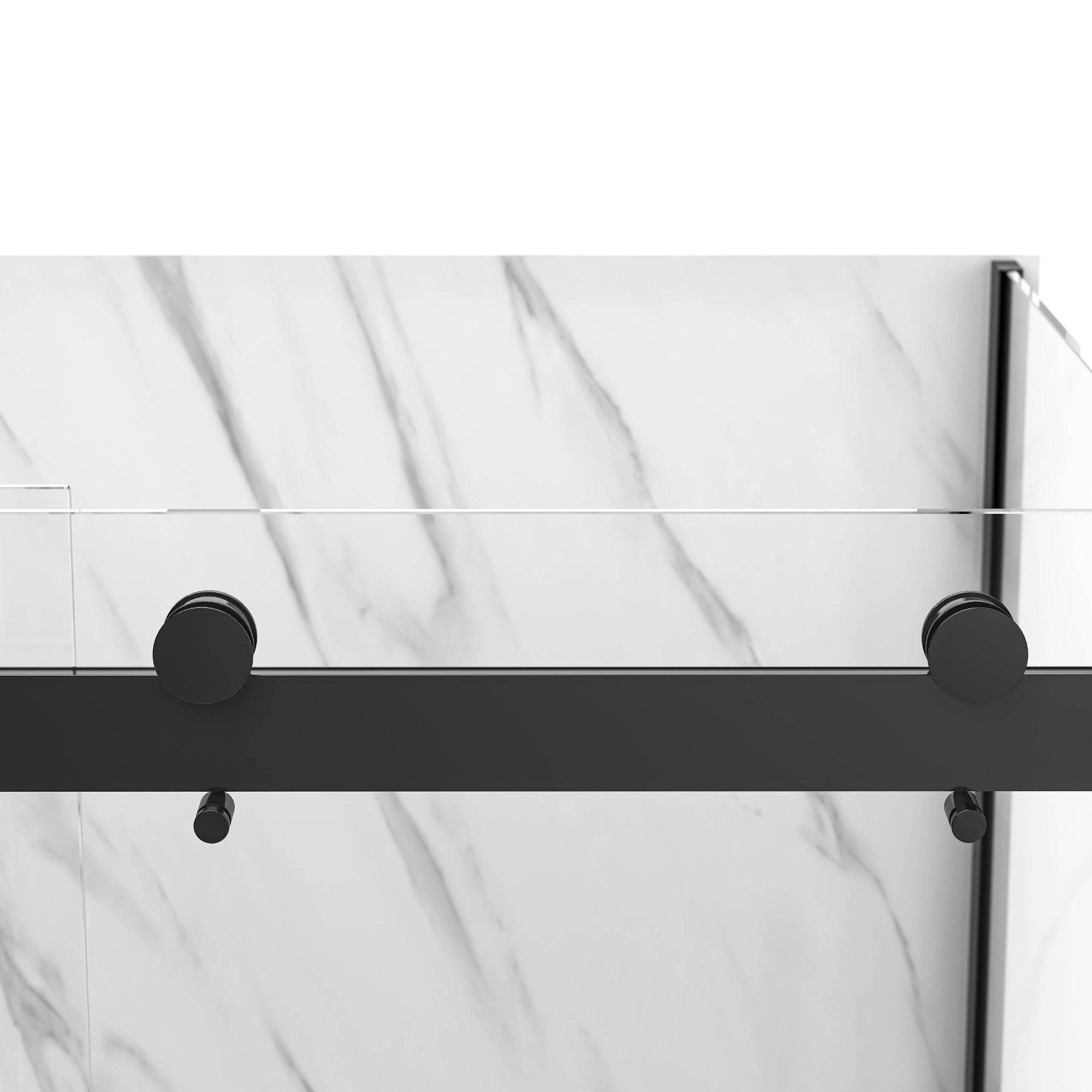 Bristol 48 in. W x 32 in. D x 79.2 in. H Rectangular Shower Kit in Black / Chrome / Brushed Nickel - Dreamwerks