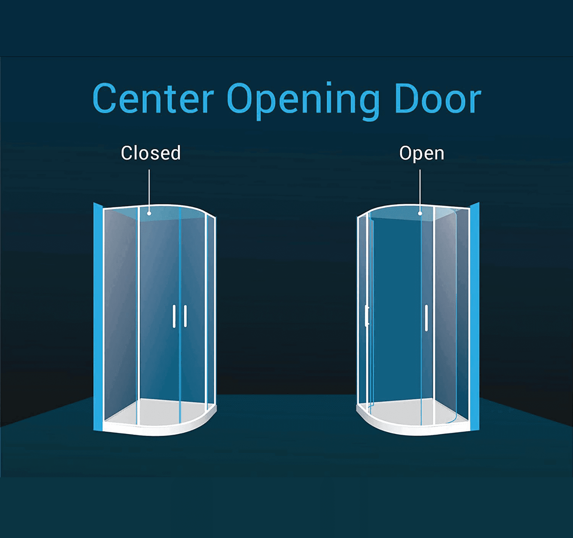 Dreamwerks 36 in. W x 79 in. H Framed Sliding Shower Enclosure - Available in Clear or Frosted Glass - Dreamwerks