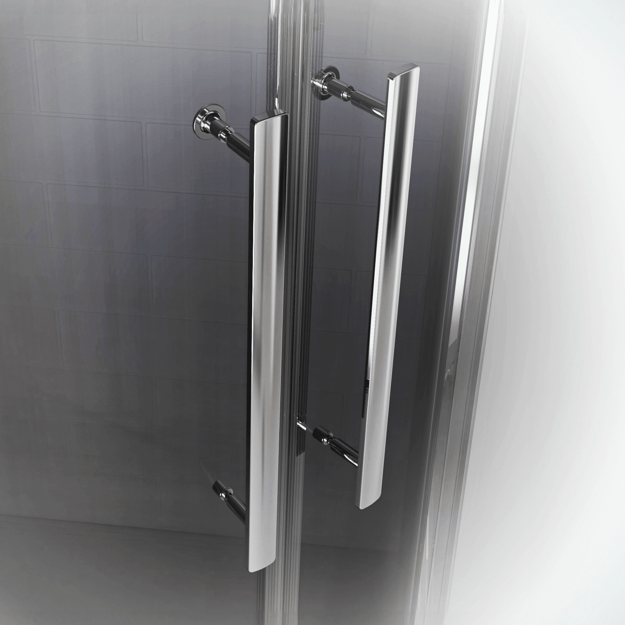 Monaco 36 in. W x 36 in. D x 75 in. H Round Chrome Shower Kit