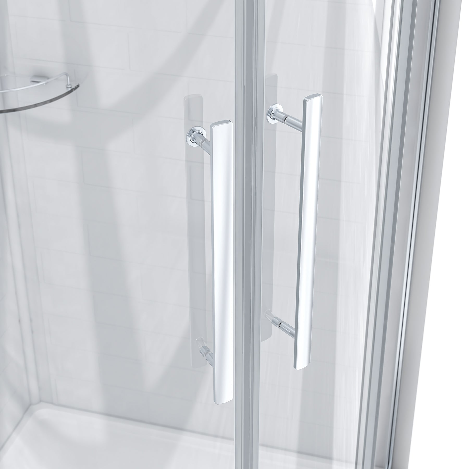 Monaco 36 in. Round Sliding Shower Door with Tempered Glass for Bathroom Renovation