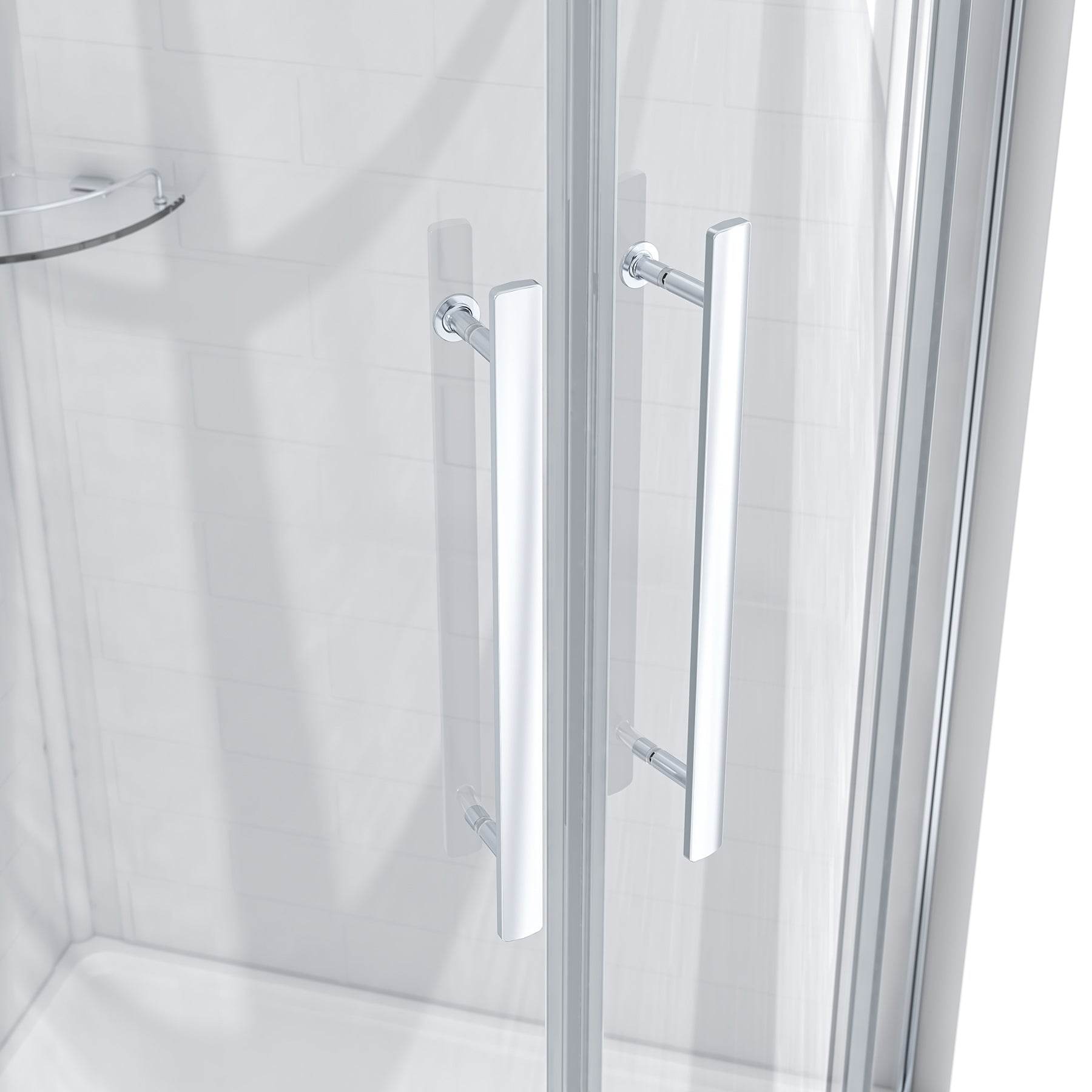 Monaco 36 in. W x 36 in. D x 75 in. H Round Chrome Shower Kit - Dreamwerks