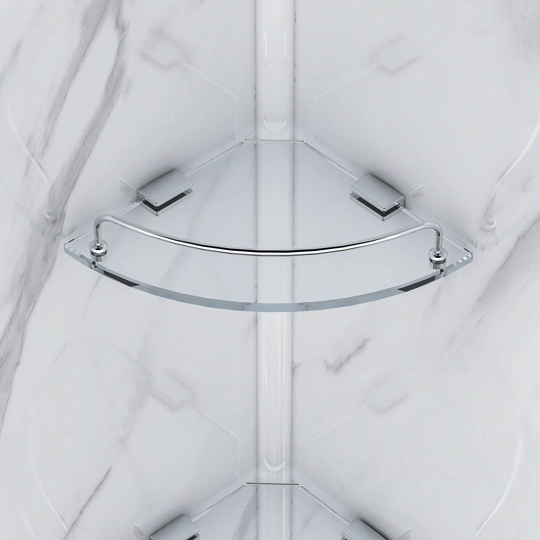 Monaco modern black, chrome, or brushed nickel shower kit to transform your bathroom style - Dreamwerks