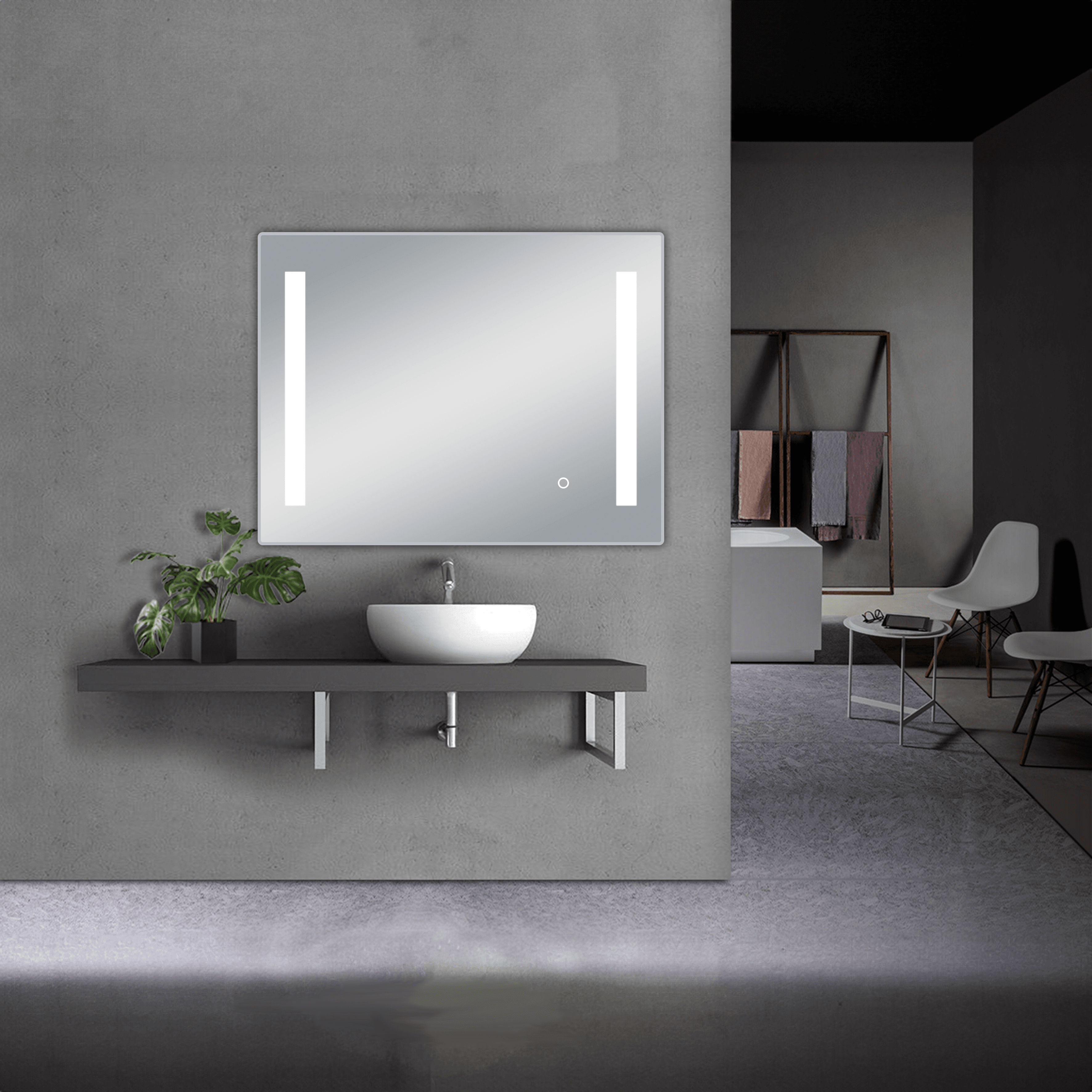 Treviso LED Mirror with Dimmer and Defogger - Available in 4 Sizes - Dreamwerks