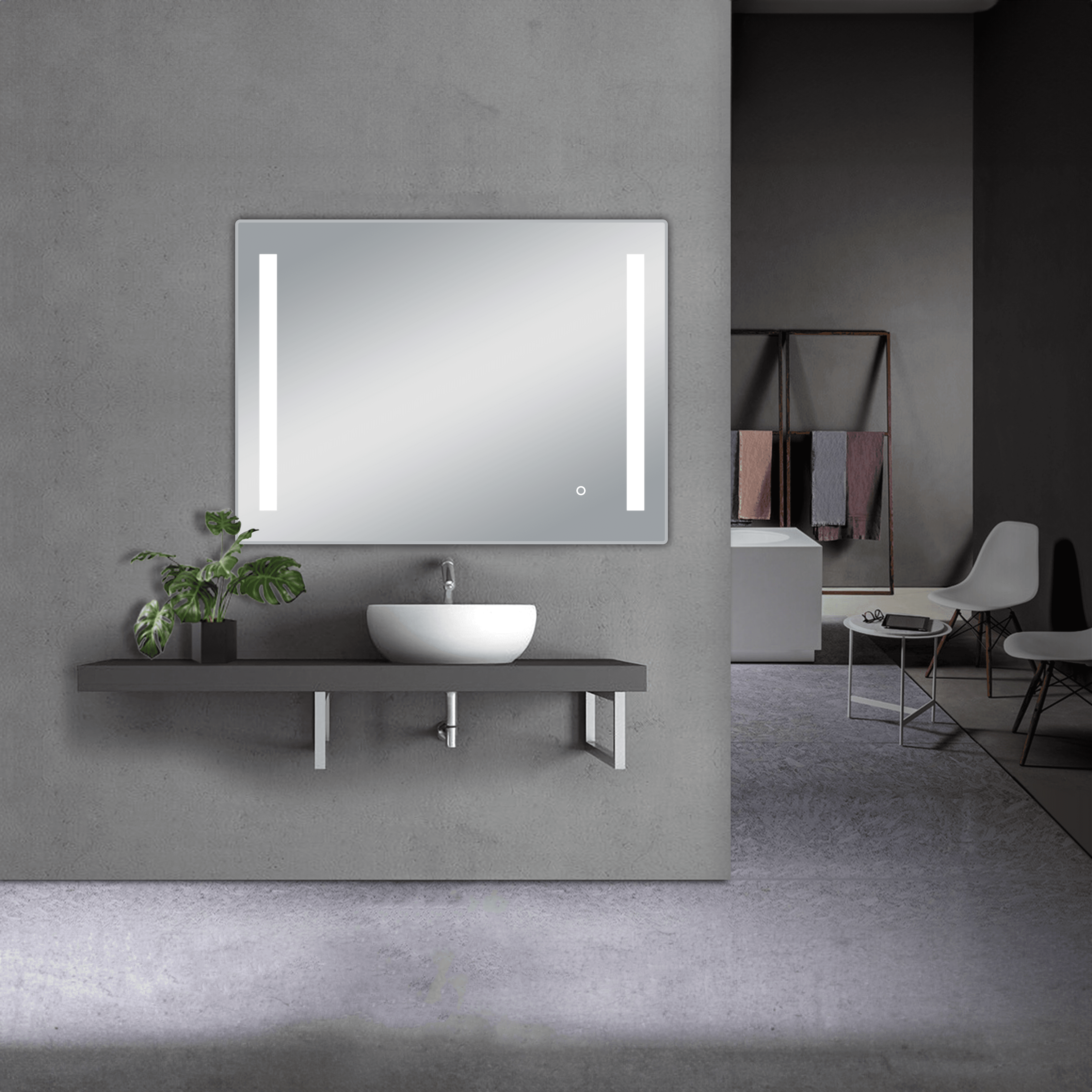 Treviso LED Mirror with Dimmer and Defogger - Available in 4 Sizes - Dreamwerks