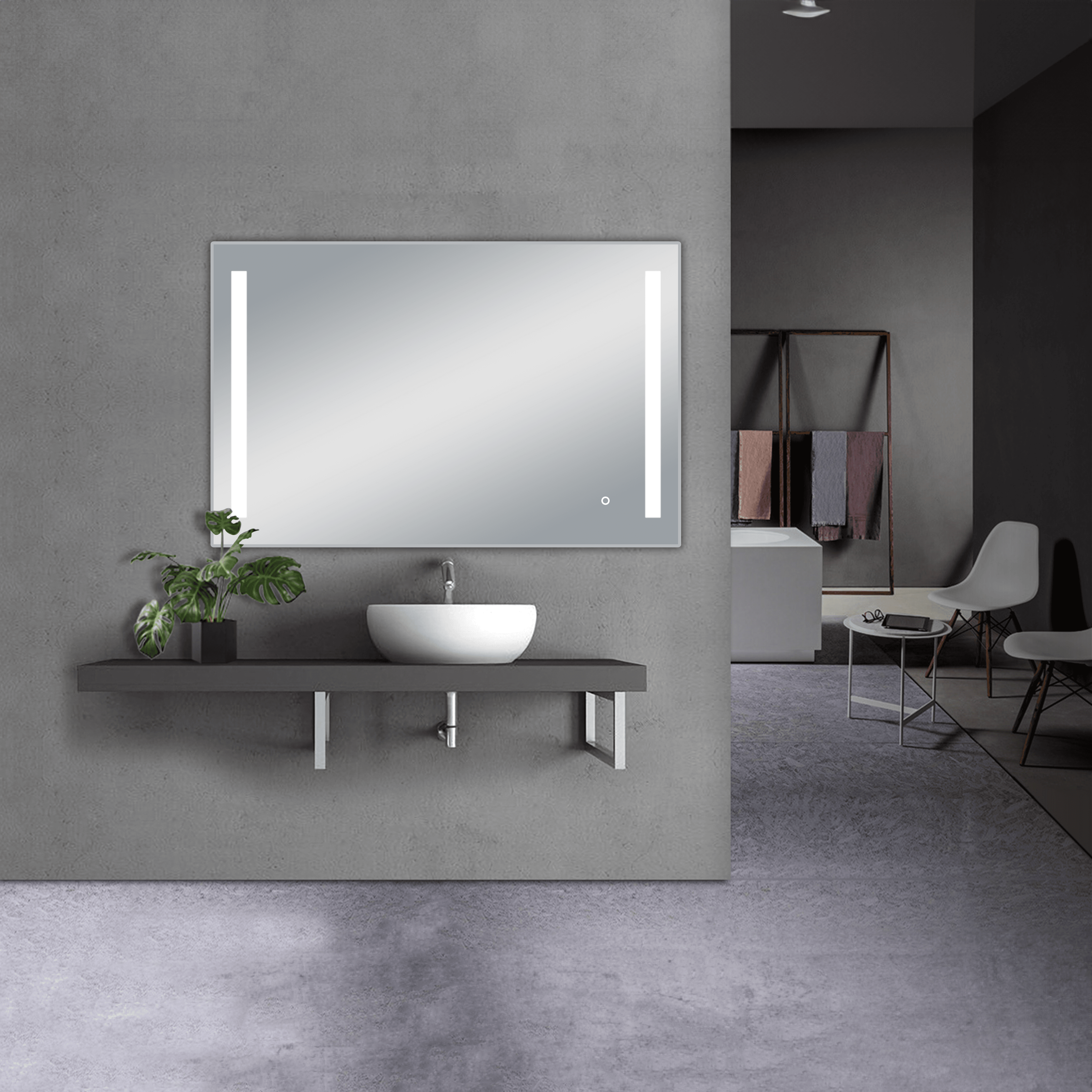 Treviso LED Mirror with Dimmer and Defogger - Available in 4 Sizes - Dreamwerks