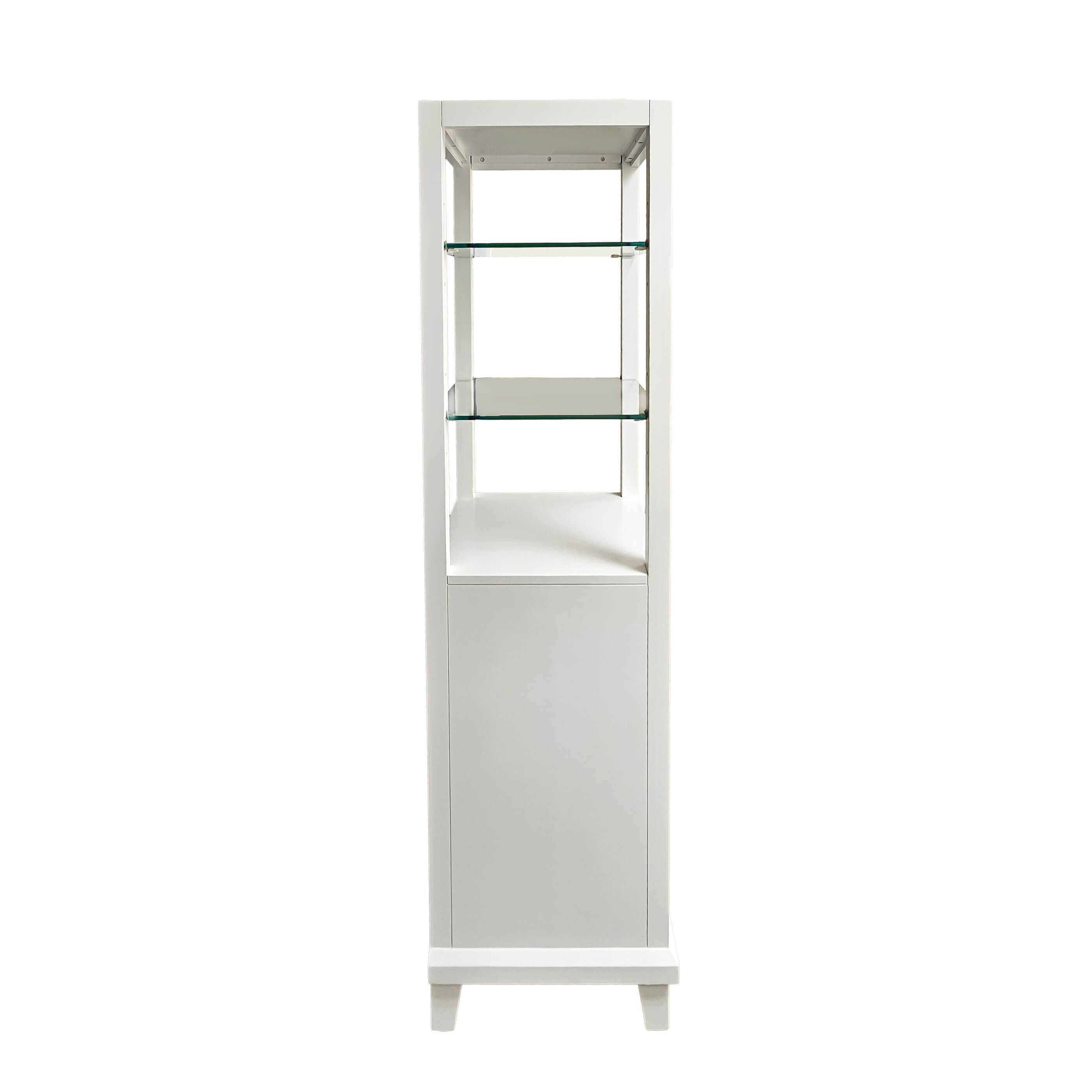18"W x 18"D x 60"H White Linen Cabinet - Dreamwerks