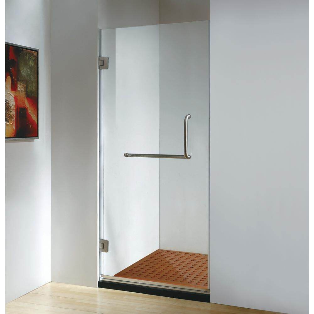 Dreamwerks Frameless Hinged Shower Door – Clear or Frosted, Easy Clean & Luxury Finish