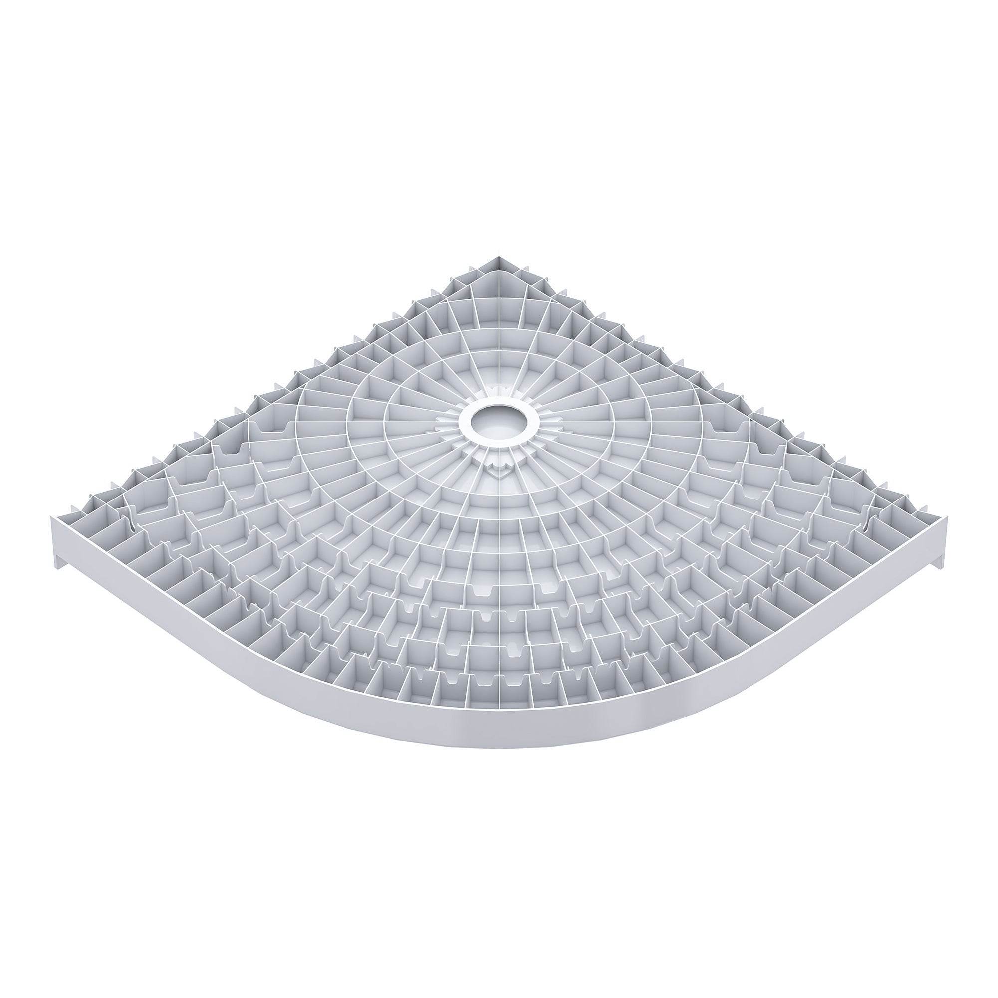 Monaco 36 in. W x 36 in. D x 75 in. H Round Brushed Nickel Shower Kit - Dreamwerks