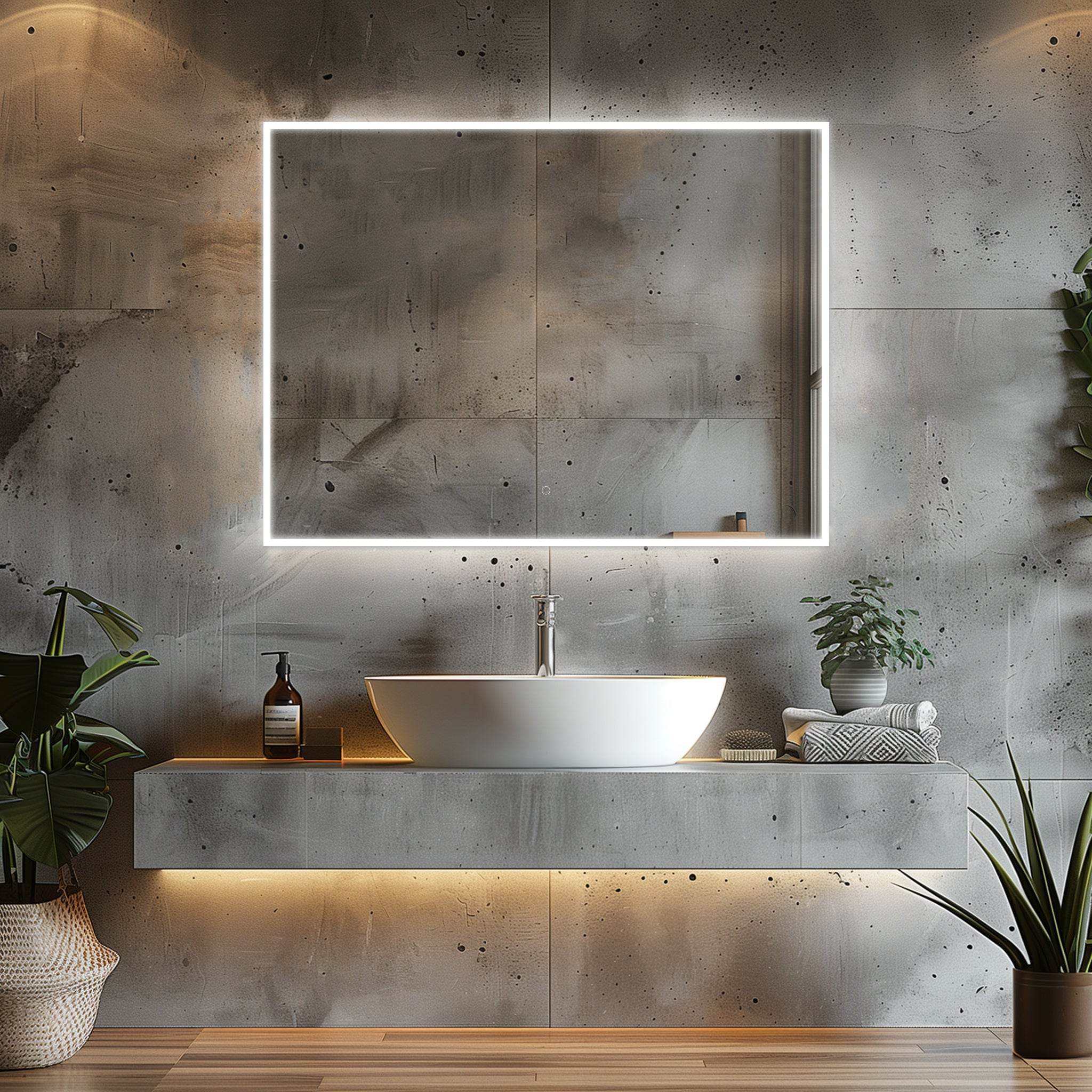 Dreamwerks LED medicine cabinet with mirror and lights for modern bathroom storage