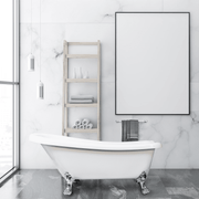 Dreamwerks deep soaking clawfoot bathtub, vintage style fiberglass freestanding clawfoot tub