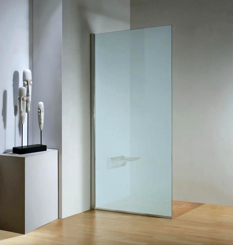Dreamwerks 32"W x 79"H Frameless Fixed Shower Door in Chrome - Available in Clear or Frosted Glass