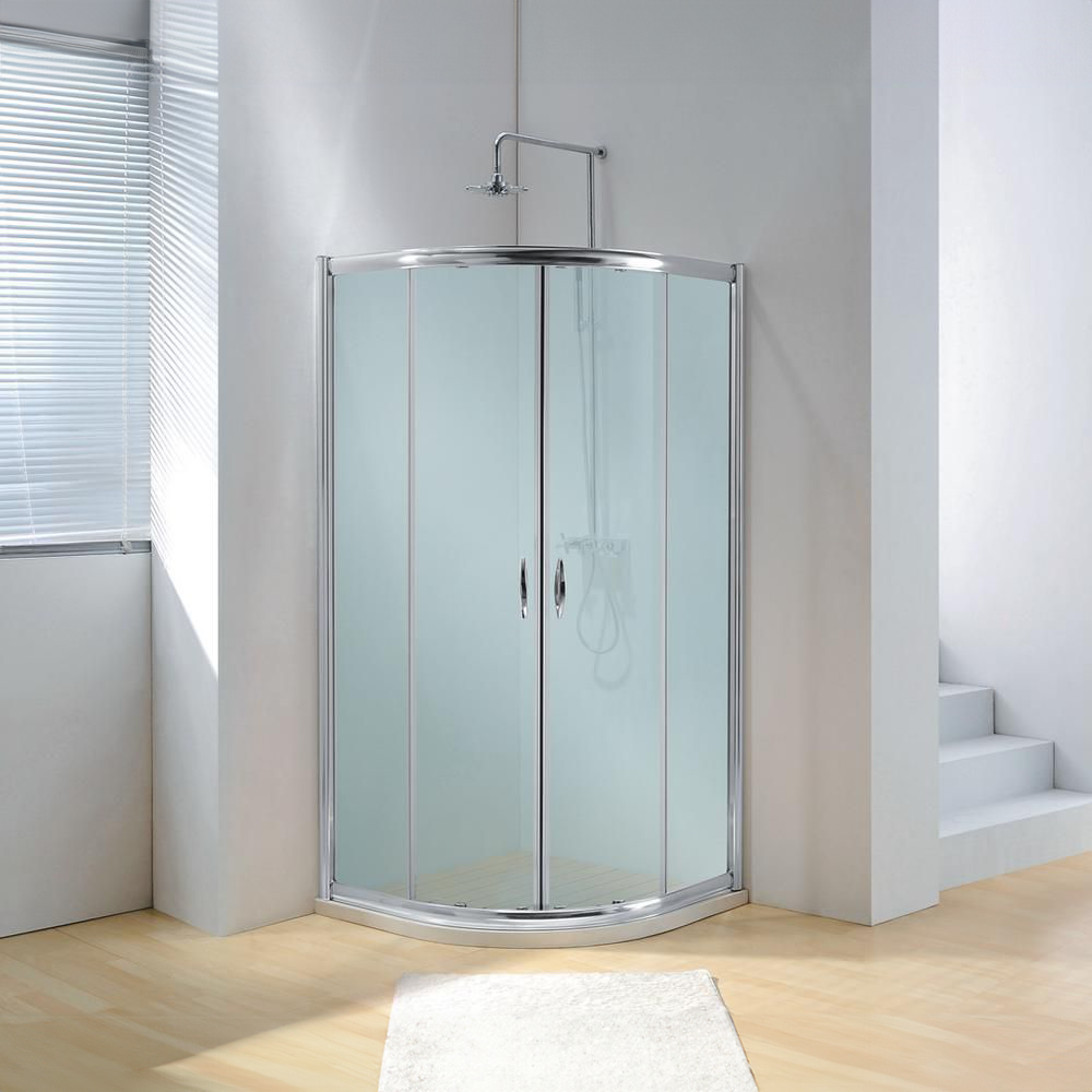 Dreamwerks 36 in. W x 79 in. H Framed Sliding Shower Enclosure - Available in Clear or Frosted Glass