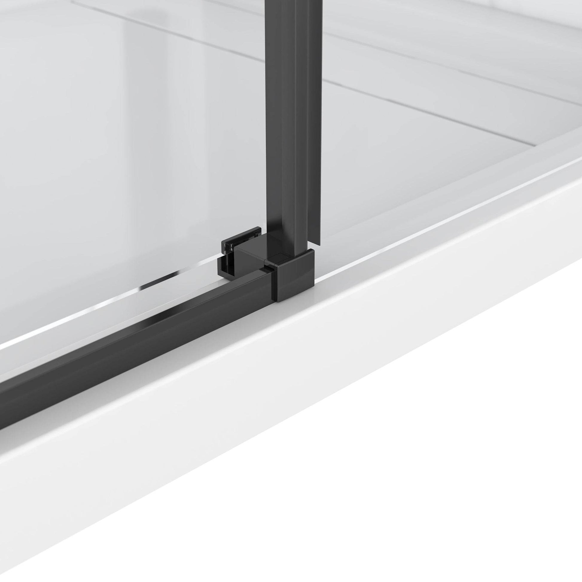 Bristol 48 in. W x 32 in. D x 79.2 in. H Rectangular Shower Kit in Black / Chrome / Brushed Nickel - Dreamwerks