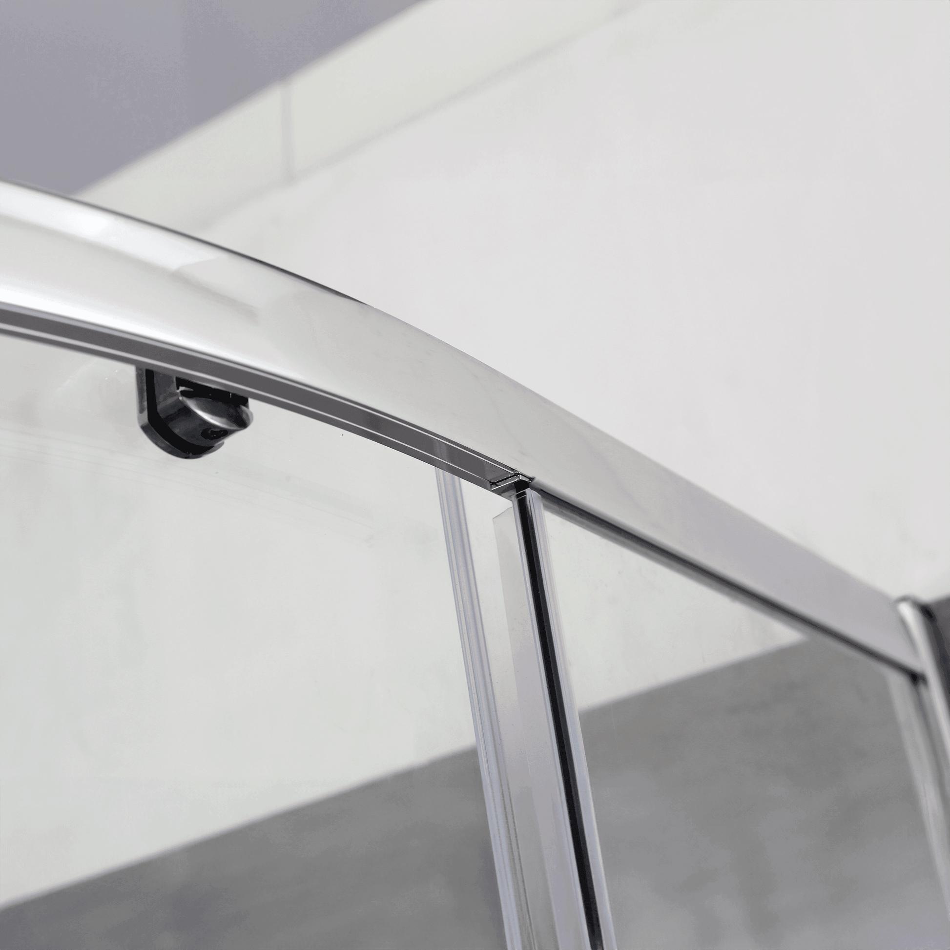 Monaco 36 in. W x 36 in. D x 75 in. H Round Chrome Shower Kit - Dreamwerks