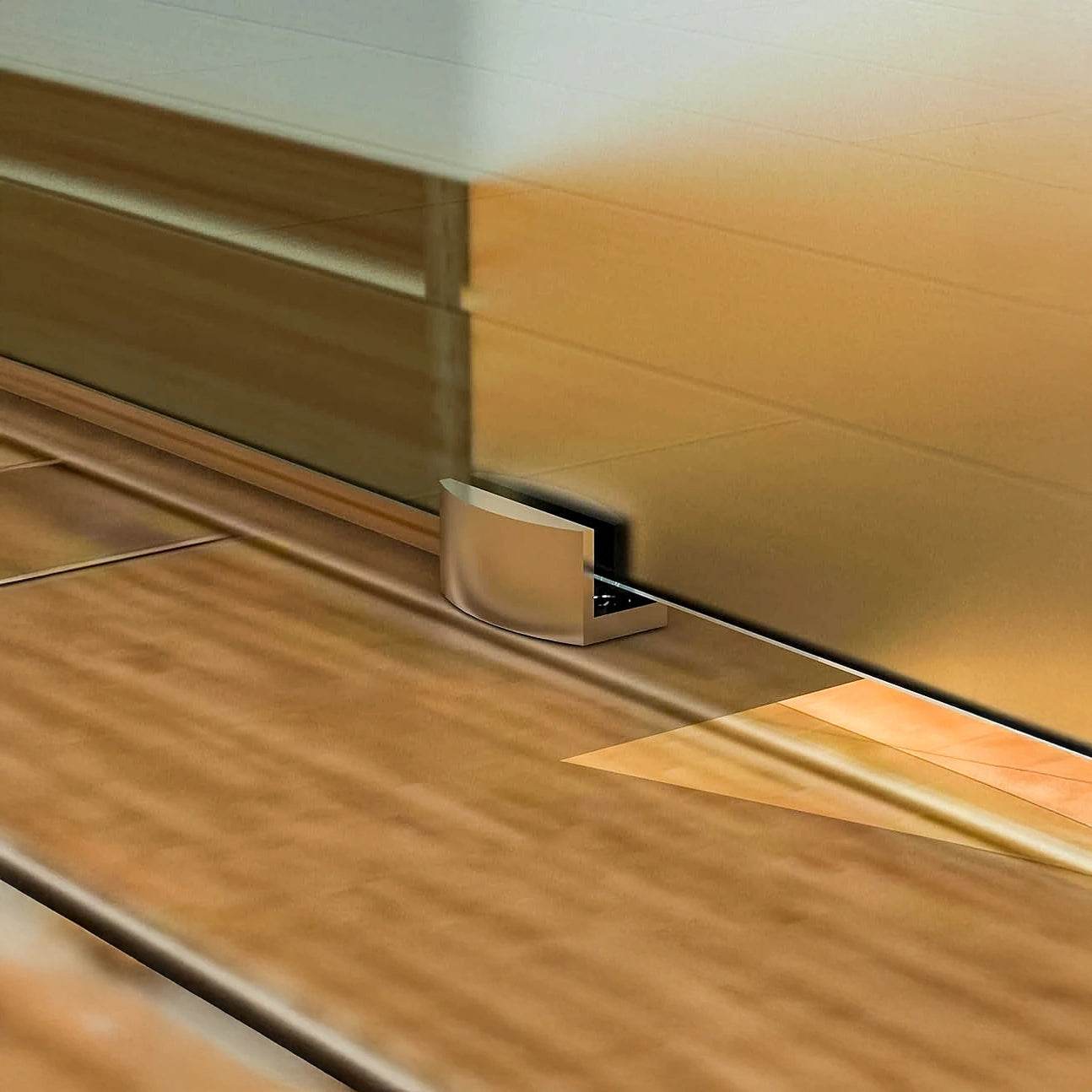 Dreamwerks 40 in. W X 79 in. H Sliding Glass Door with SS Pulley - Dreamwerks