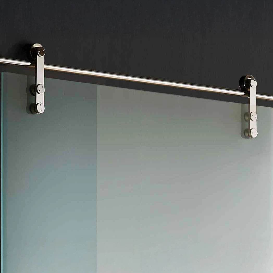 Dreamwerks 40 in. W X 79 in. H Sliding Glass Door with SS Pulley - Dreamwerks