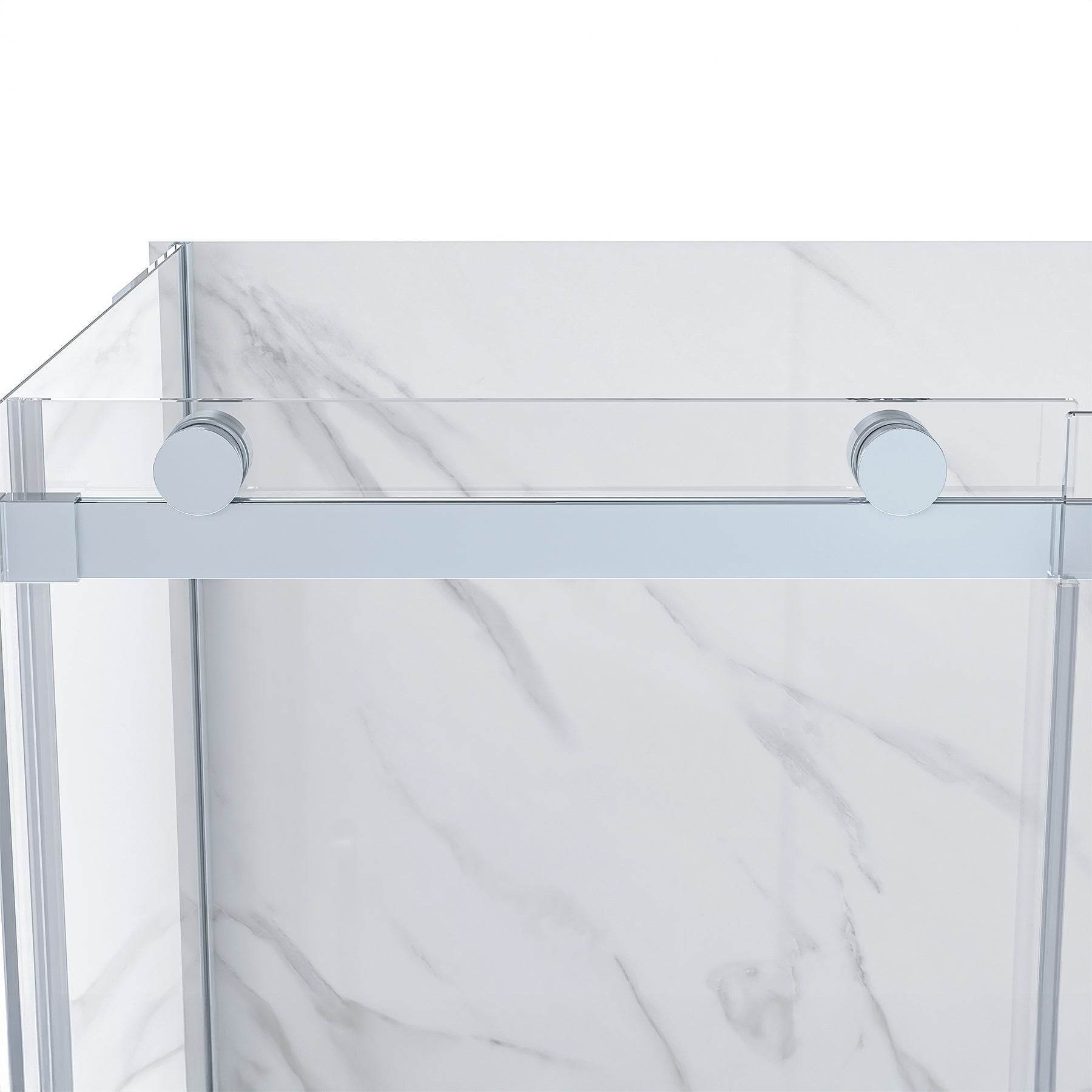 Bristol 48 in. W x 32 in. D x 79.2 in. H Rectangular Shower Kit in Black / Chrome / Brushed Nickel - Dreamwerks