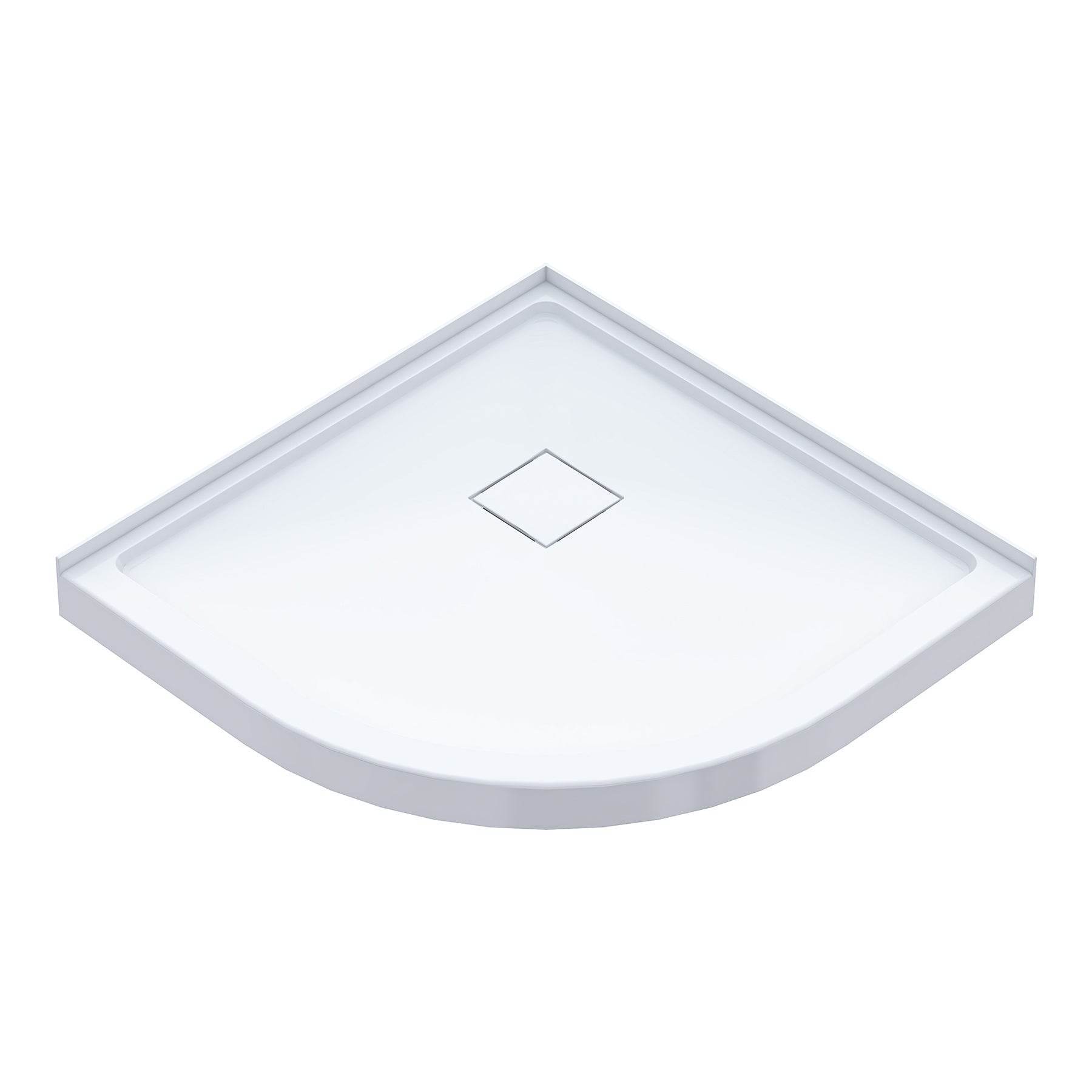 Monaco 36 in. W x 36 in. D x 75 in. H Round Chrome Shower Kit - Dreamwerks