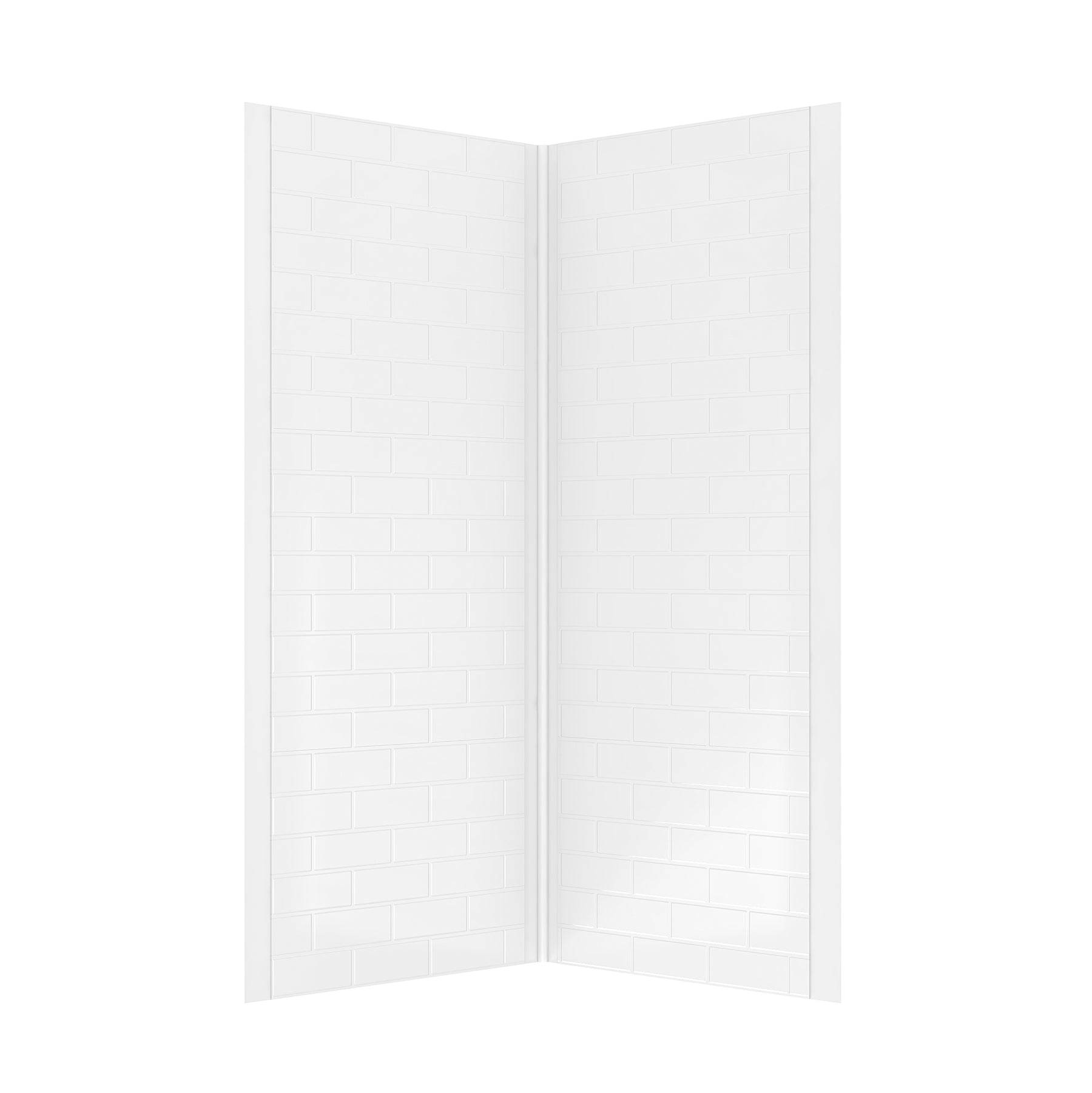 Monaco 36 in. W x 36 in. D x 75 in. H Round Chrome Shower Kit - Dreamwerks