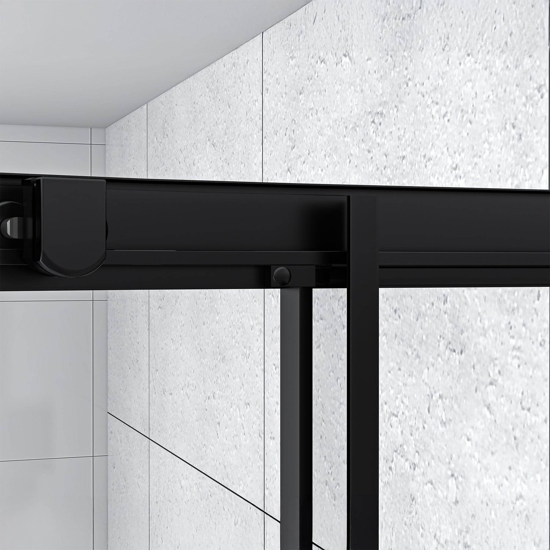 Monaco modern black, chrome, or brushed nickel shower kit to transform your bathroom style - Dreamwerks