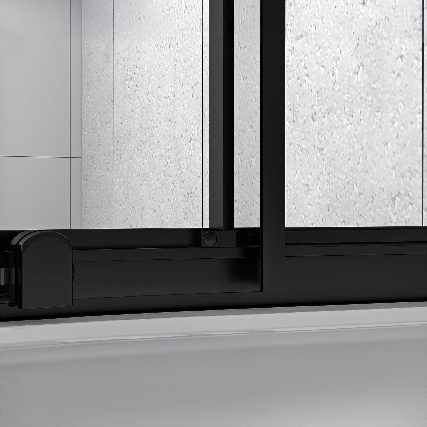 Monaco modern black, chrome, or brushed nickel shower kit to transform your bathroom style - Dreamwerks