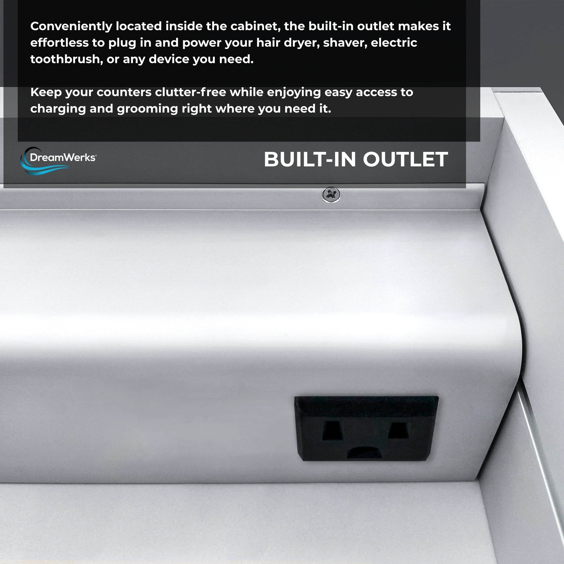 Dhalia LED Bathroom Medicine Cabinet with Defogger and Internal 3X Makeup Mirror - Available in 6 Sizes - Dreamwerks