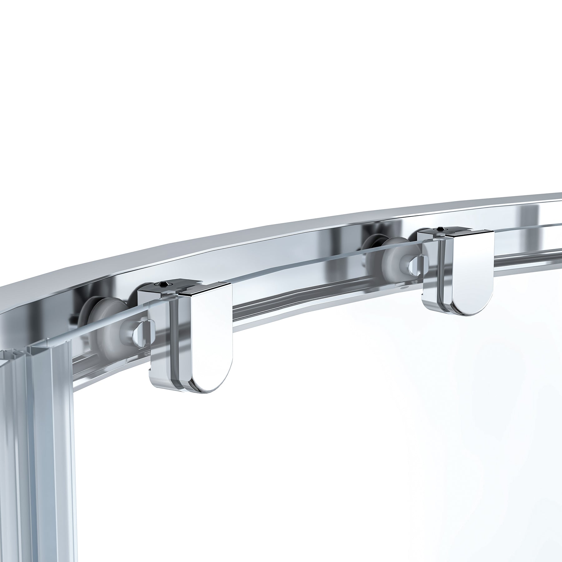 Monaco 36 in. Round Sliding Shower Door with Tempered Glass for Bathroom Renovation
