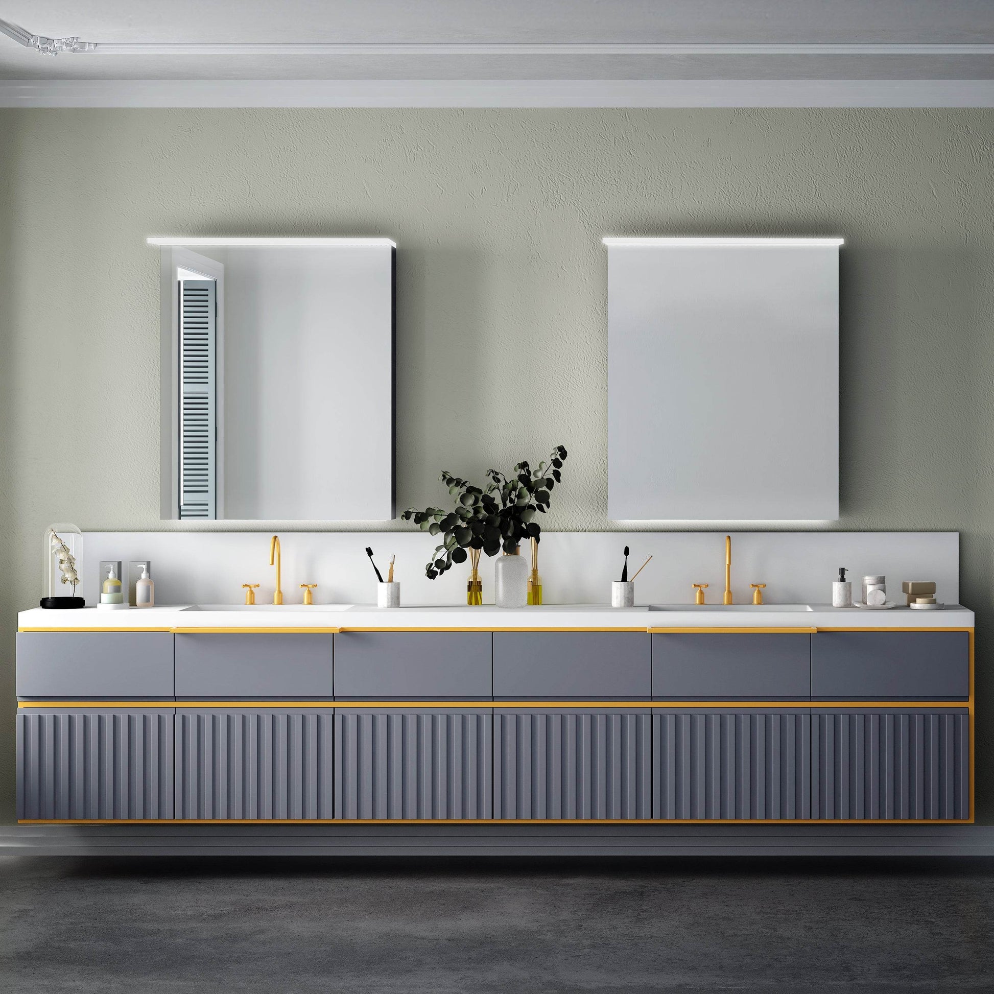 Garet 20"x28" LED Medicine Cabinet with Dimmable Lighting and Modern Bathroom Storage