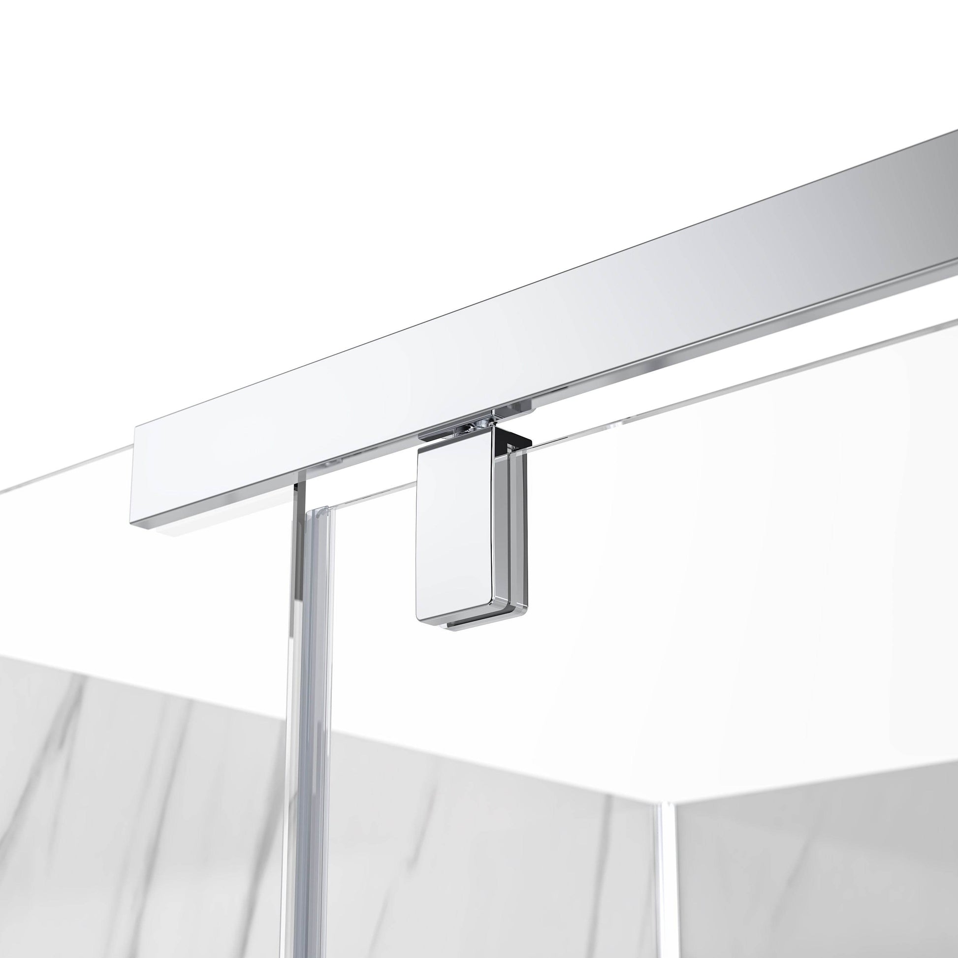 Vienna chrome shower kit with pivot shower door and durable base – all-in-one bathroom upgrade