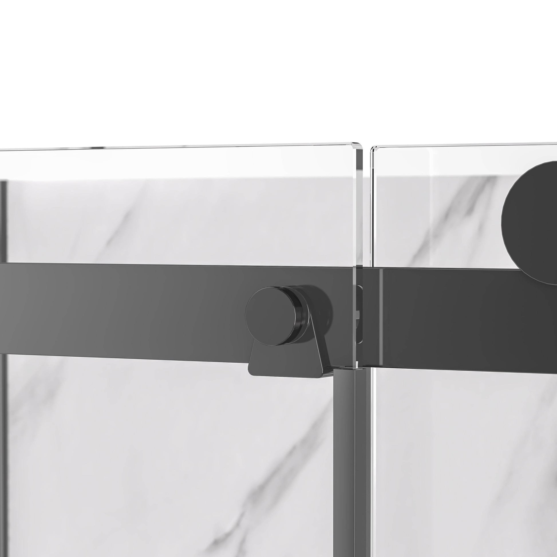 Alexandria 60 in. W x 32 in. D x 78.6 in. H Alcove Rectangular Black Shower Kit - Dreamwerks