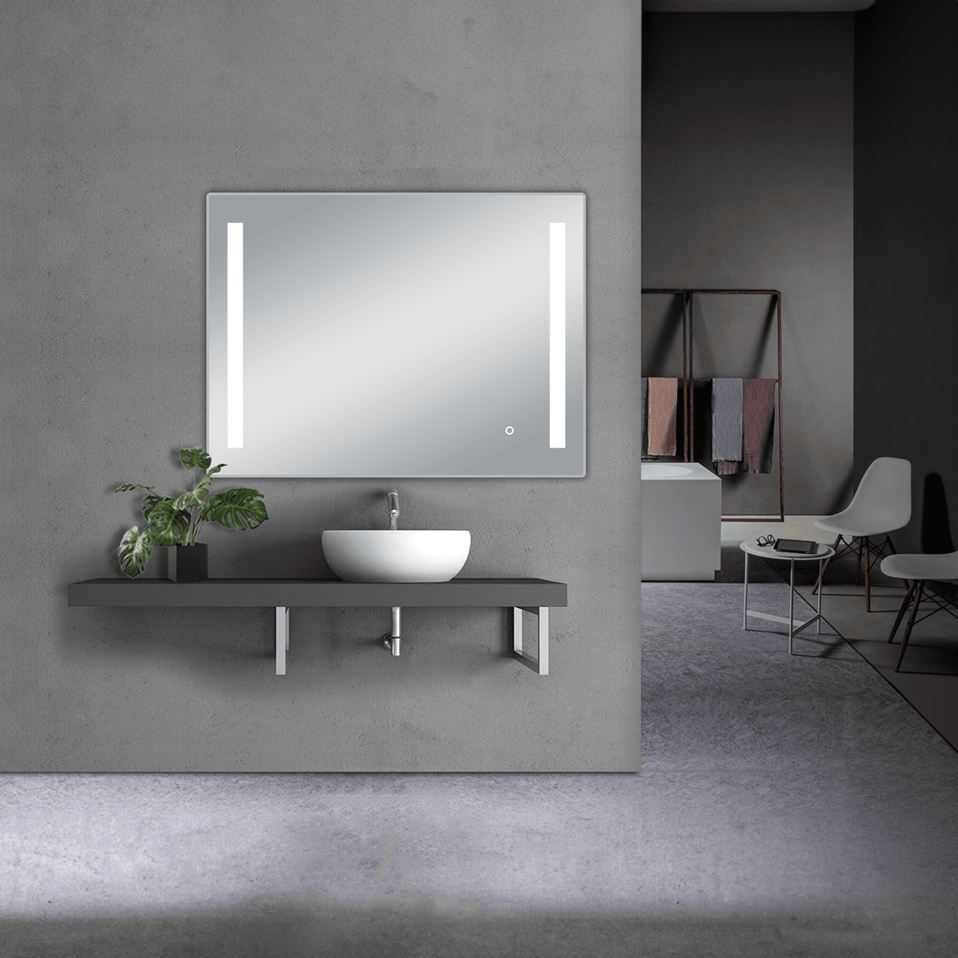 Treviso LED Mirror with Dimmer and Defogger - Available in 4 Sizes - Dreamwerks