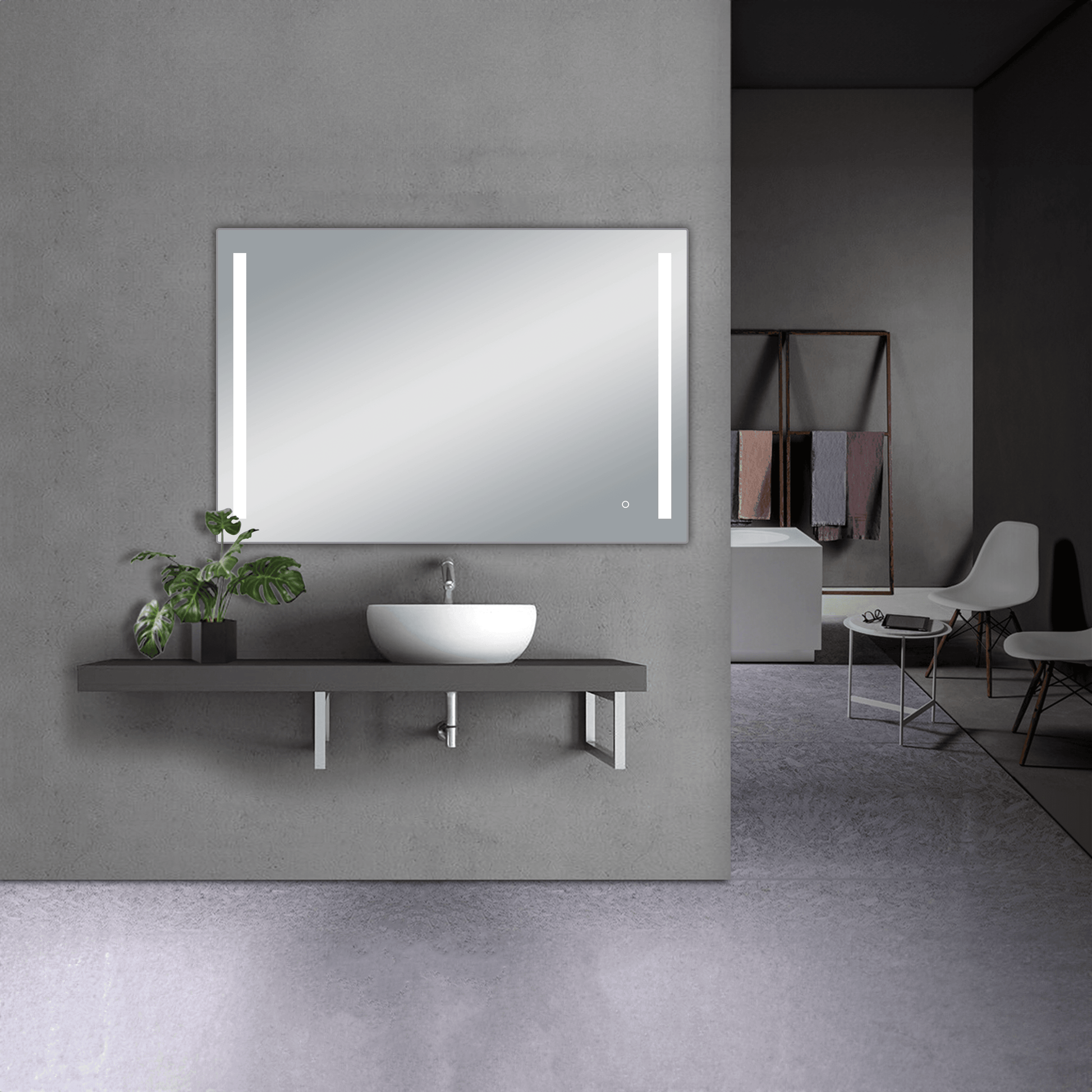 Treviso LED Mirror with Dimmer and Defogger - Available in 4 Sizes - Dreamwerks