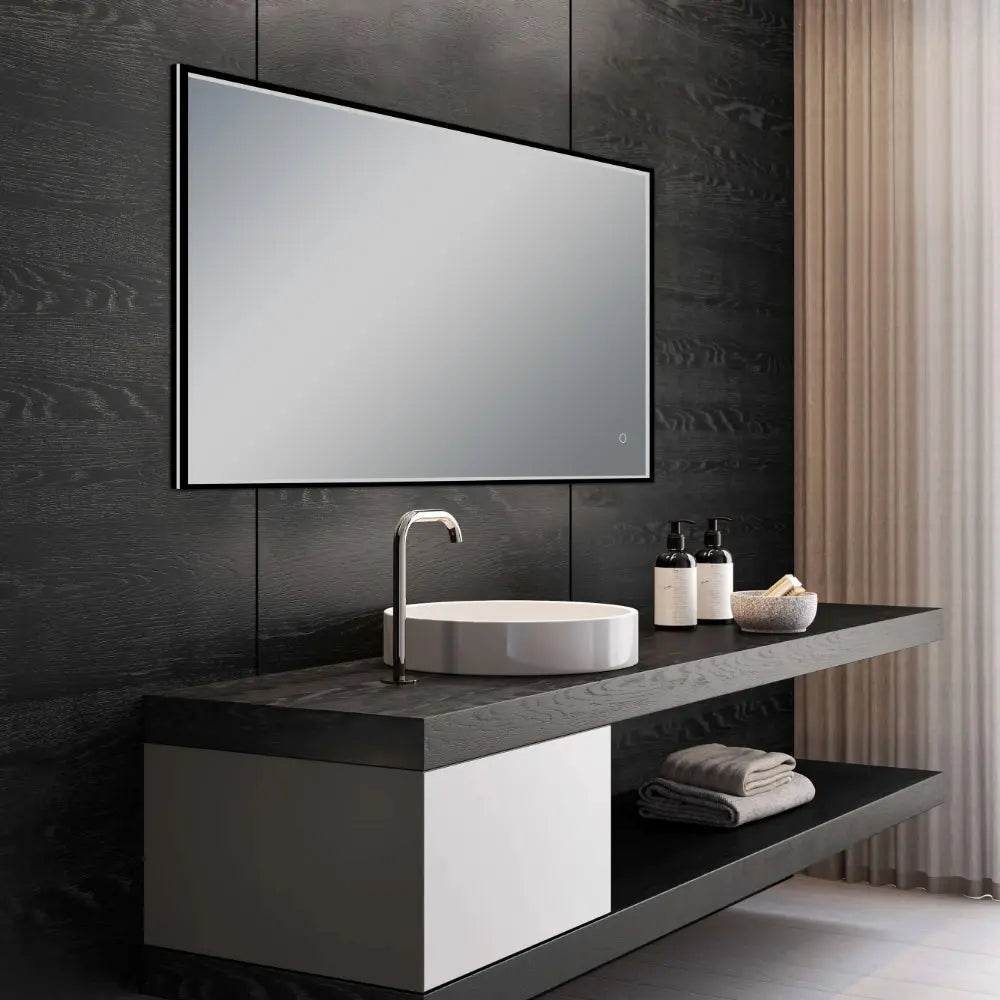 LEO Front & Backlit LED Lighted Mirror with Dimmer & Defogger - Available in 2 Sizes - Dreamwerks