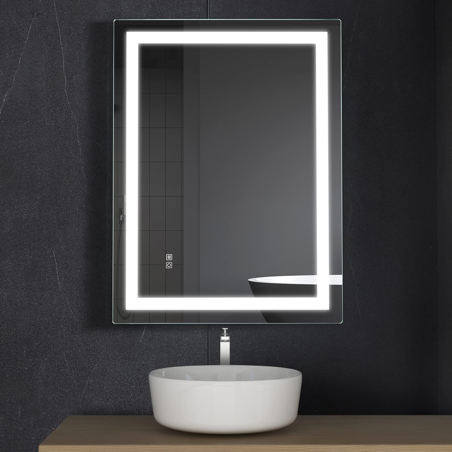 Mariana Rectangular LED Bathroom Mirror with Dimmer & Defogger - Available in 2 Sizes - Dreamwerks