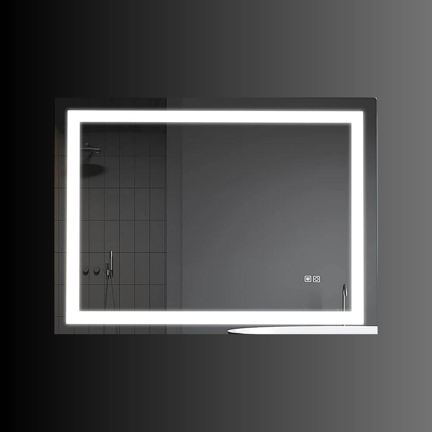 Mariana Rectangular LED Bathroom Mirror with Dimmer & Defogger - Available in 2 Sizes - Dreamwerks