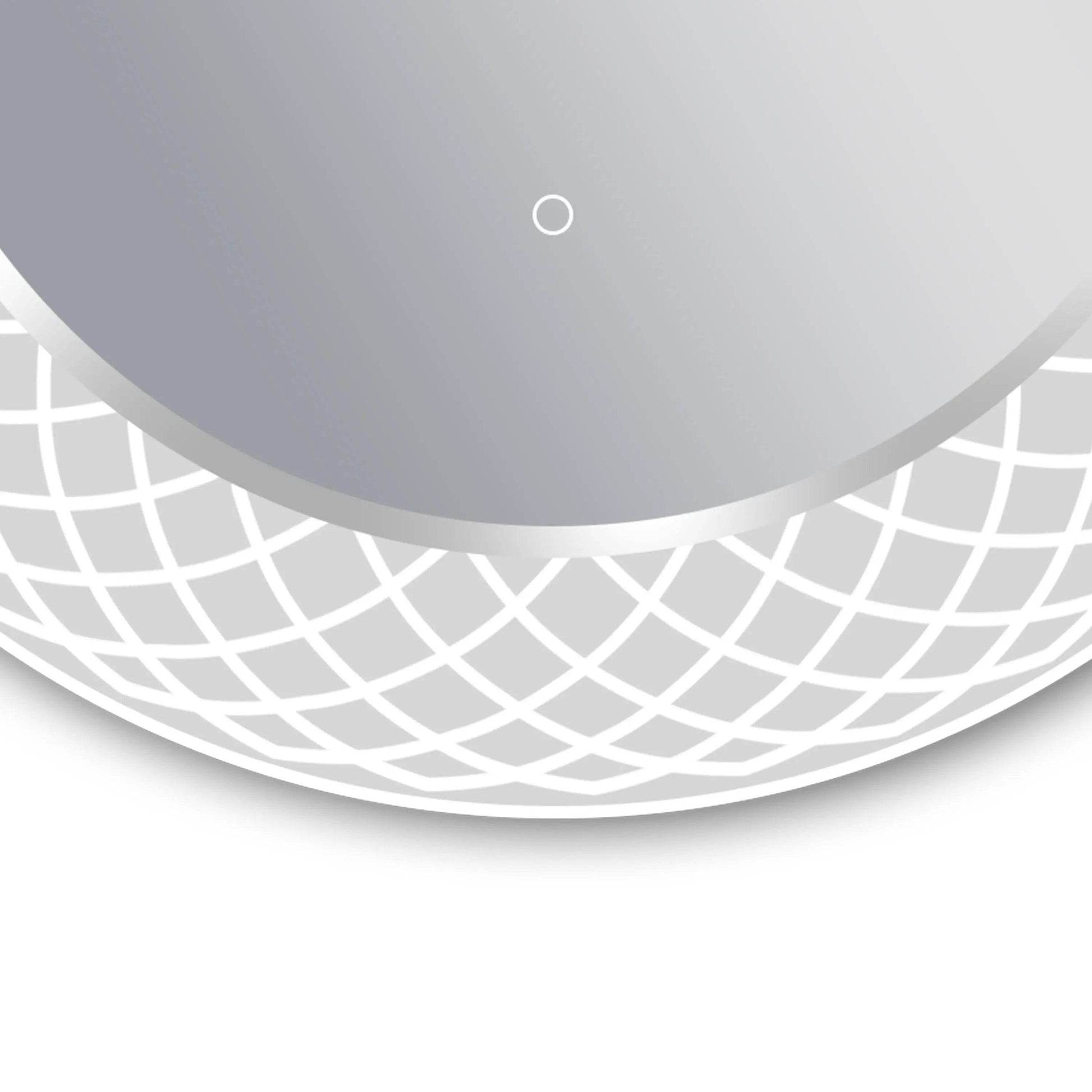 Liza Round LED Lighted Mirror with Dimmer & Defogger - Available in 2 Sizes - Dreamwerks