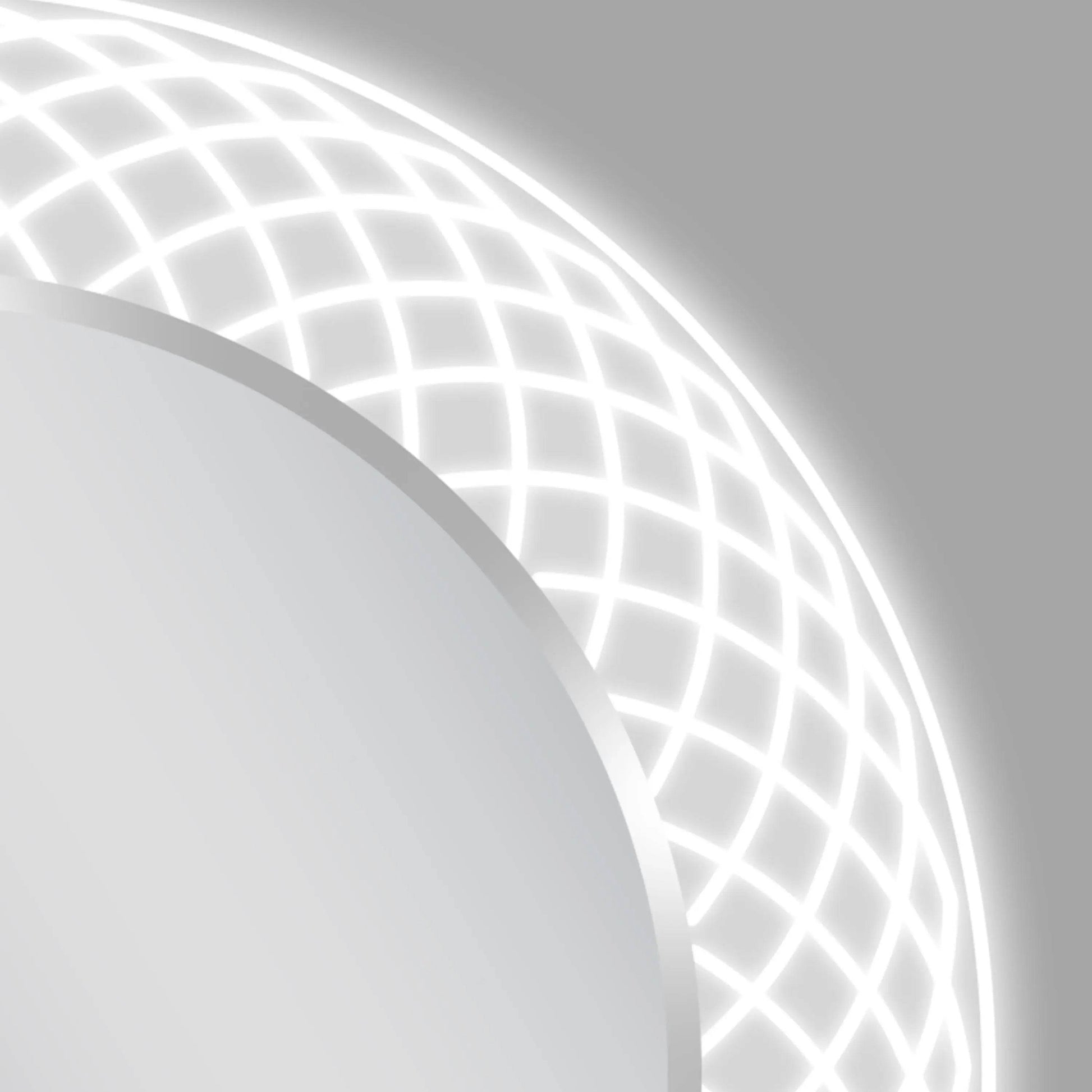 Liza Round LED Lighted Mirror with Dimmer & Defogger - Available in 2 Sizes - Dreamwerks