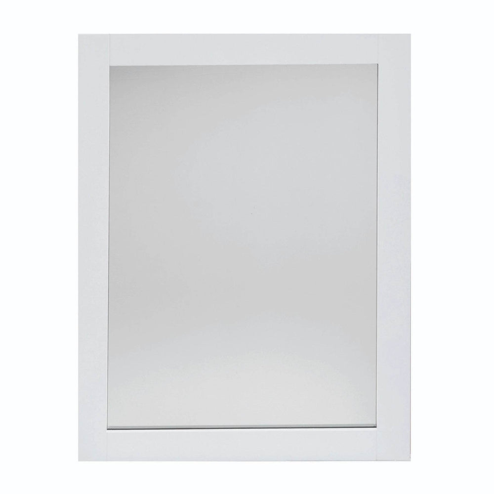 Dreamwerks - Framed Mirror - Maison 24" W x 31-1/2" H Framed Contemporary Mirror - White - Maison-Mirror-WH