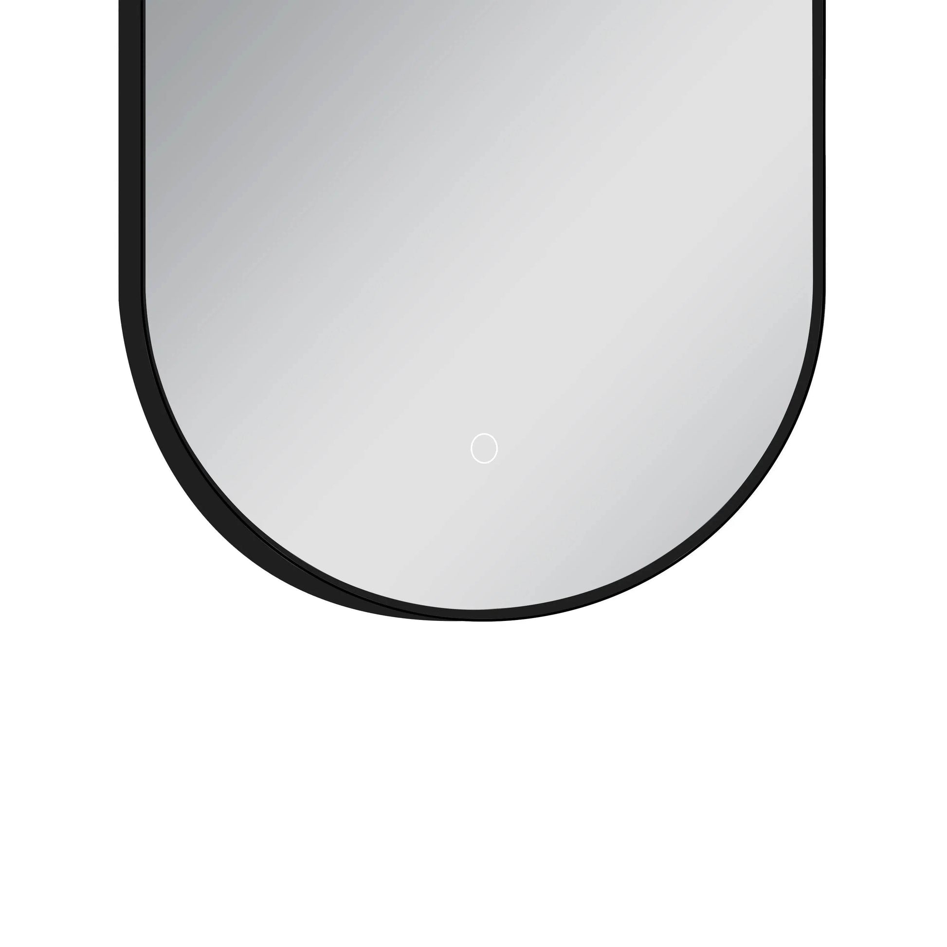 Olivia 20" W x 32" H LED Lighted Bathroom Mirror with Dimmer & Defogger in Black Dreamwerks LED Mirror