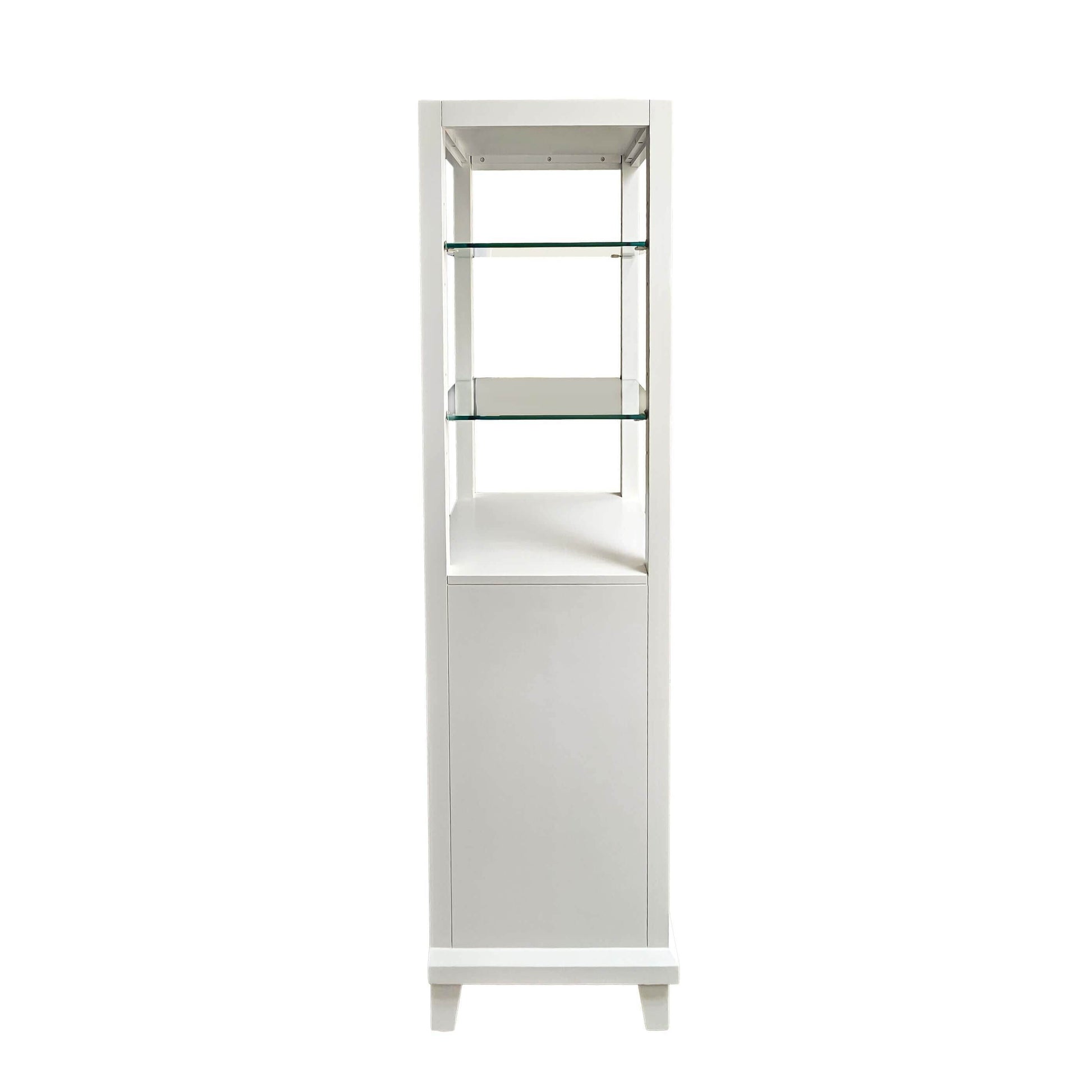 18"W x 18"D x 60"H White Linen Cabinet - Dreamwerks