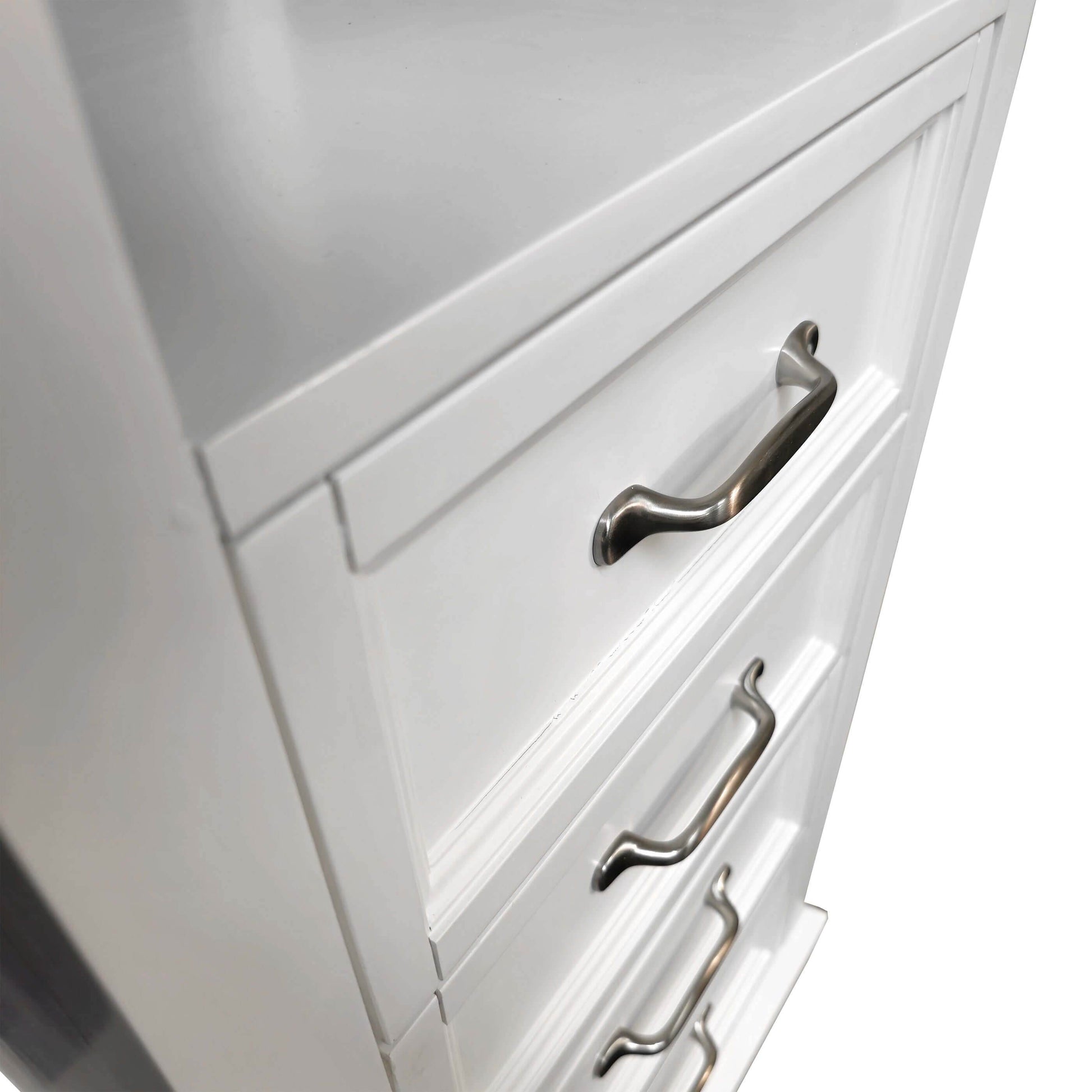 18"W x 18"D x 60"H White Linen Cabinet - Dreamwerks