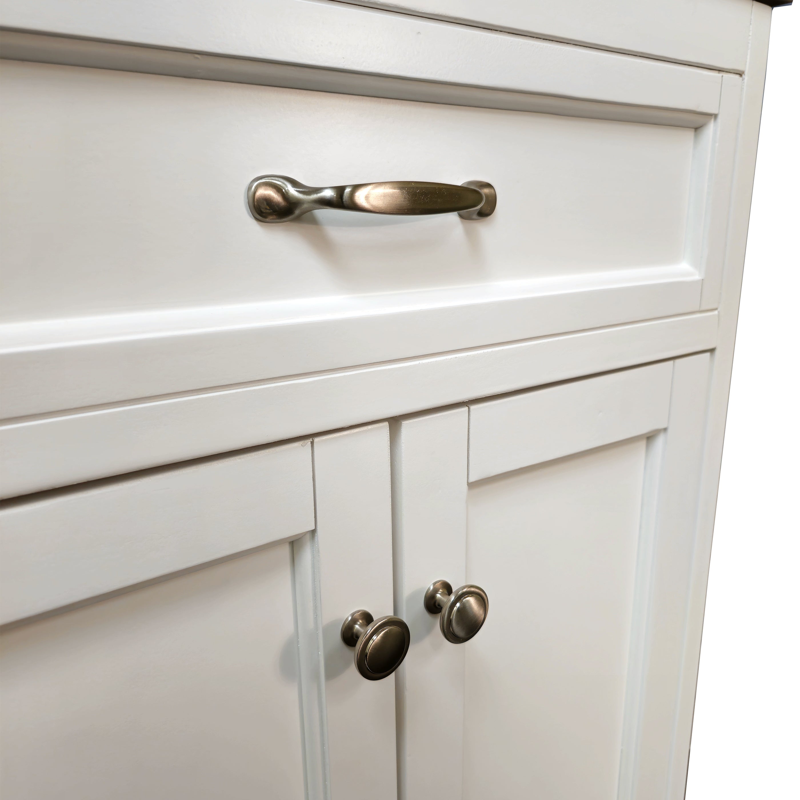 Addison Bathroom Vanity in White with Solid Wood & Carrara Marble Top - Available in 3 sizes