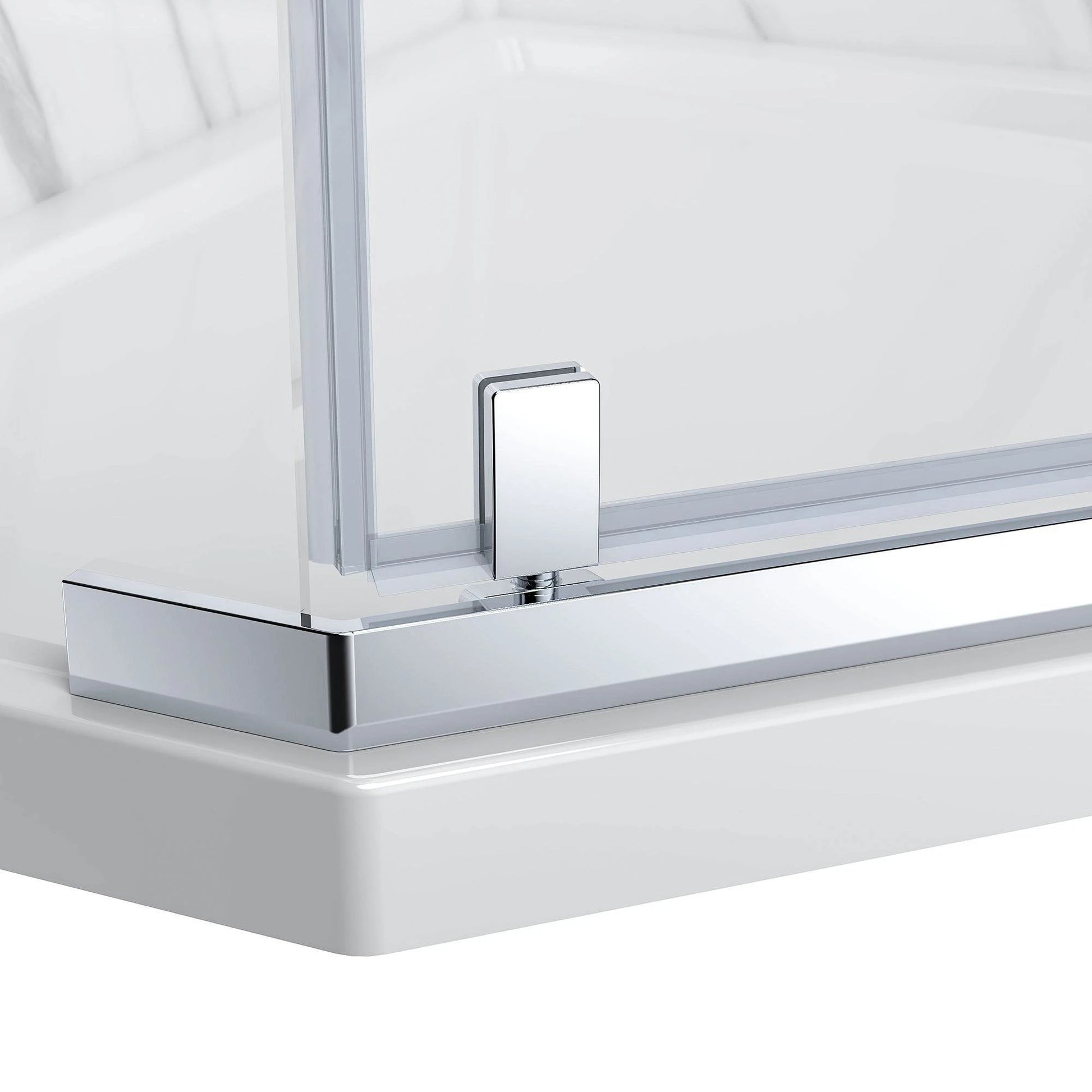 Capri 36 in. W x 36 in. D x 78.5 in. H Neo Angle Chrome Shower Kit - Dreamwerks
