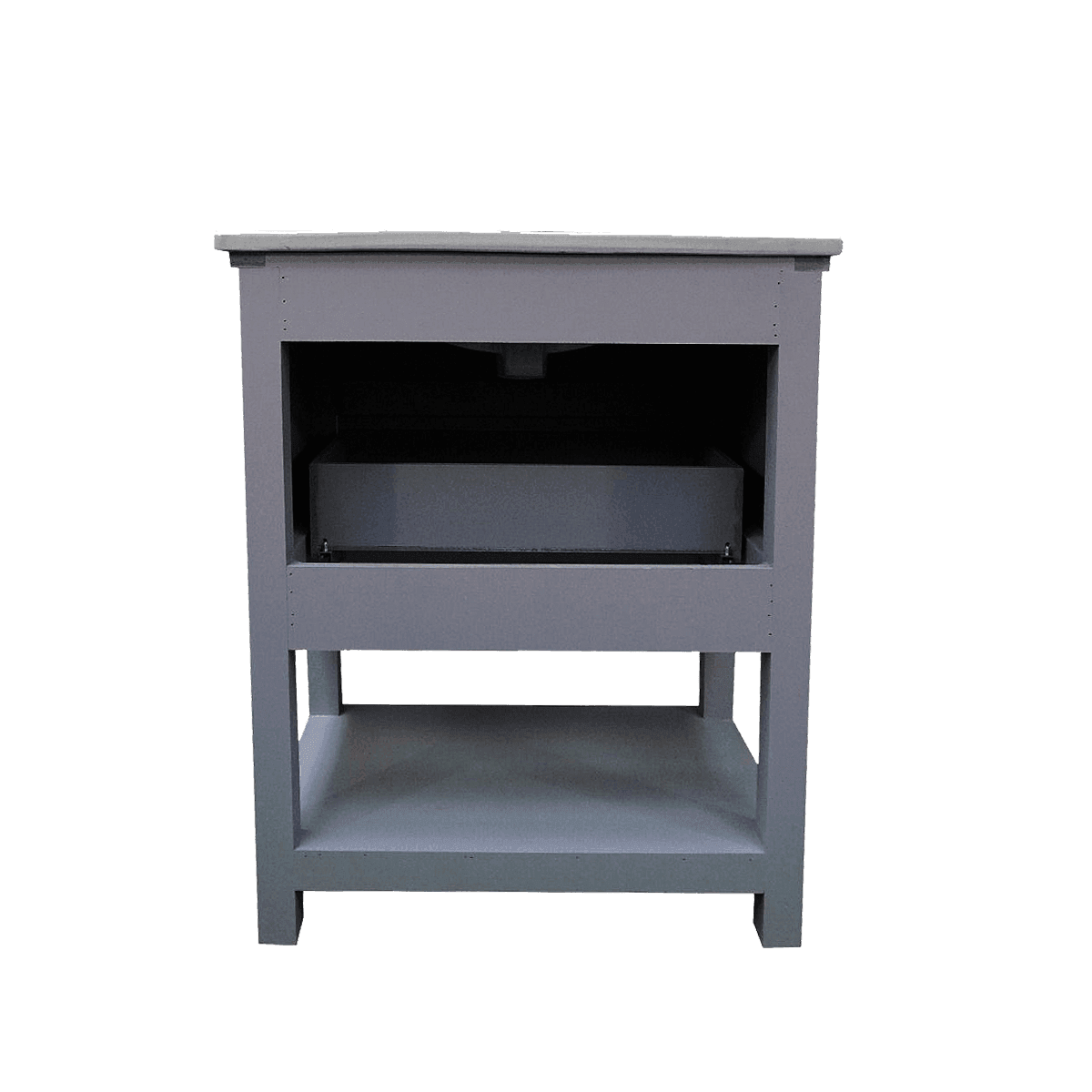 Sienna 24" W x 22" D x 33" H Vanity In Gray with Ceramic Vanity Top - Dreamwerks