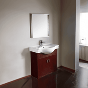Polina 32" W x 12" D x 39" H Vanity in Cherry Woodgrain with Porcelain Vanity Top - Dreamwerks