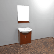 Elizabeth 21.5 in. W x 17.5 in. D x 32 in. H Vanity in Red Color with White Ceramic Vanity Top - Dreamwerks