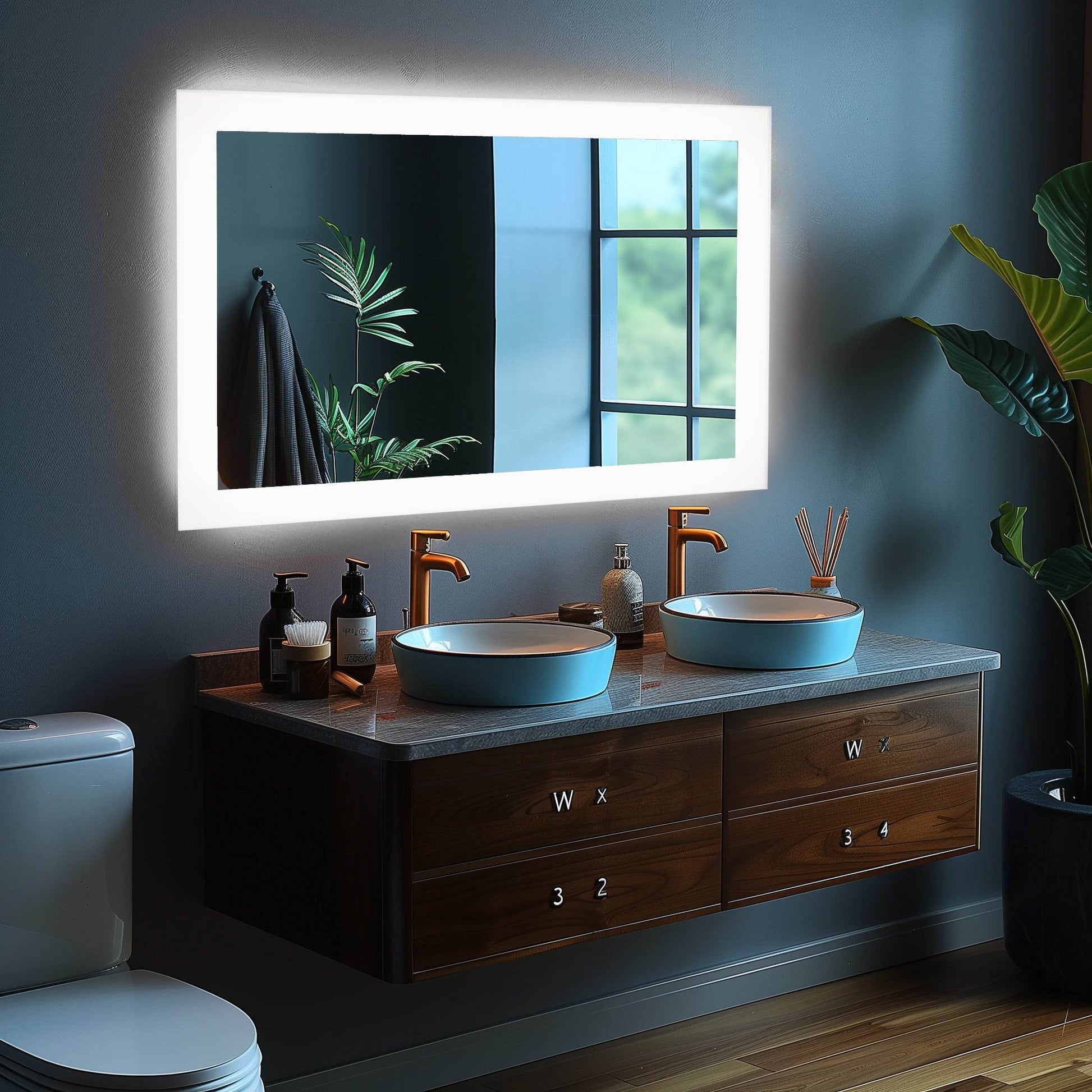 Terah 48"W x 32"H LED Mirror - Dreamwerks