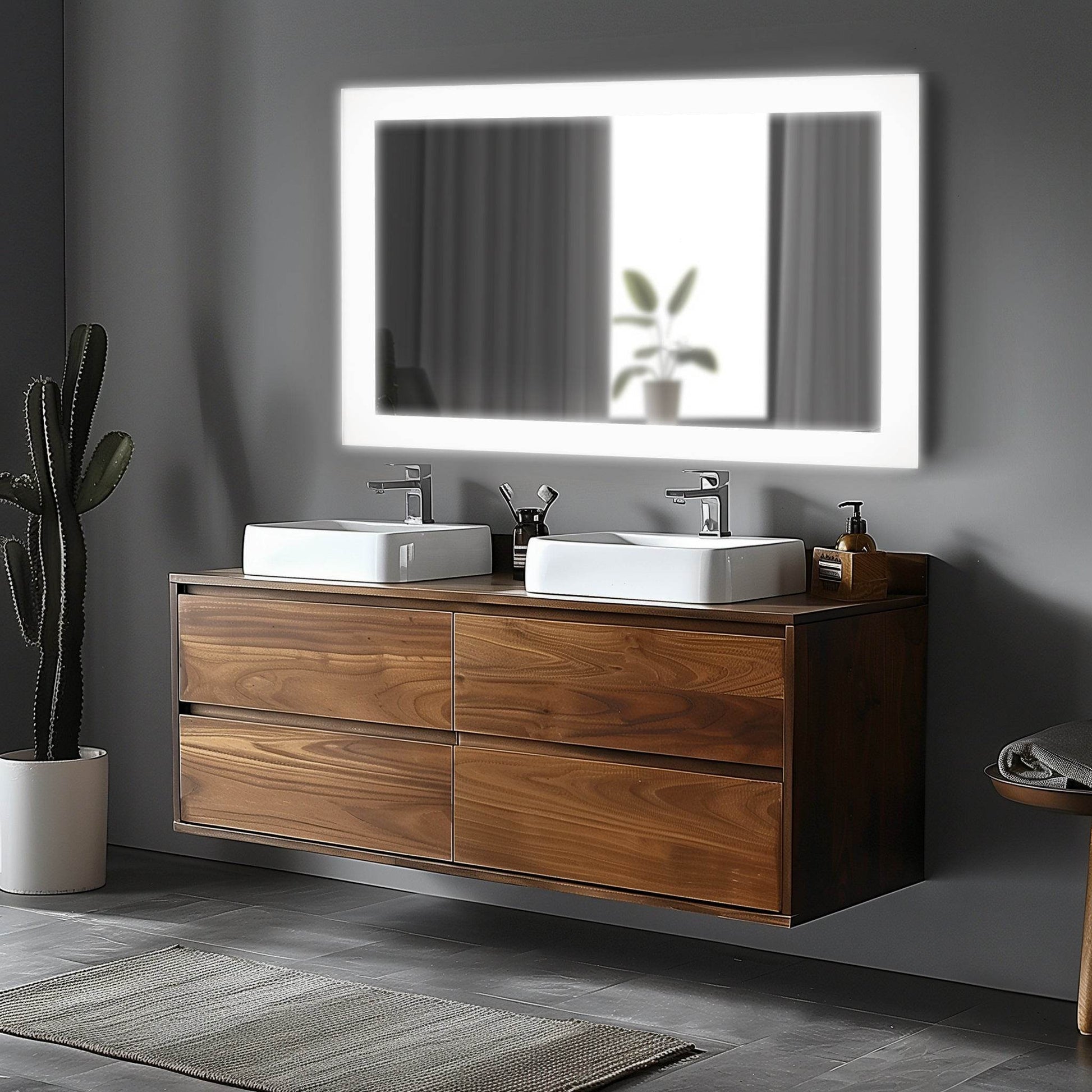 Terah 48"W x 32"H LED Mirror - Dreamwerks