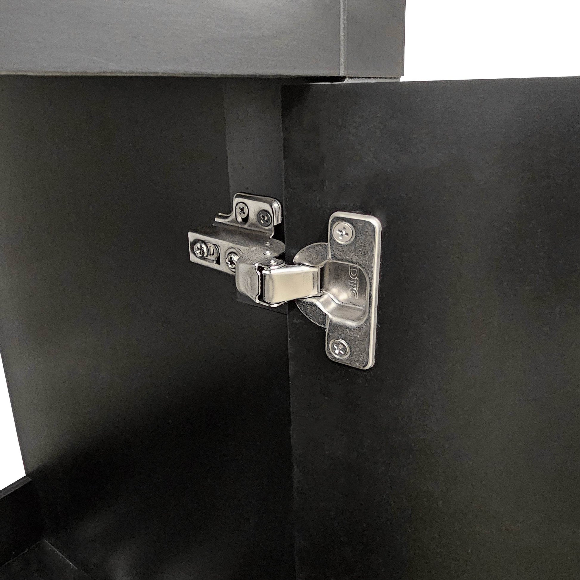 Trenta 24" W x 19" D x 33" H Vanity in Black with White Ceramic Vanity Top - Dreamwerks